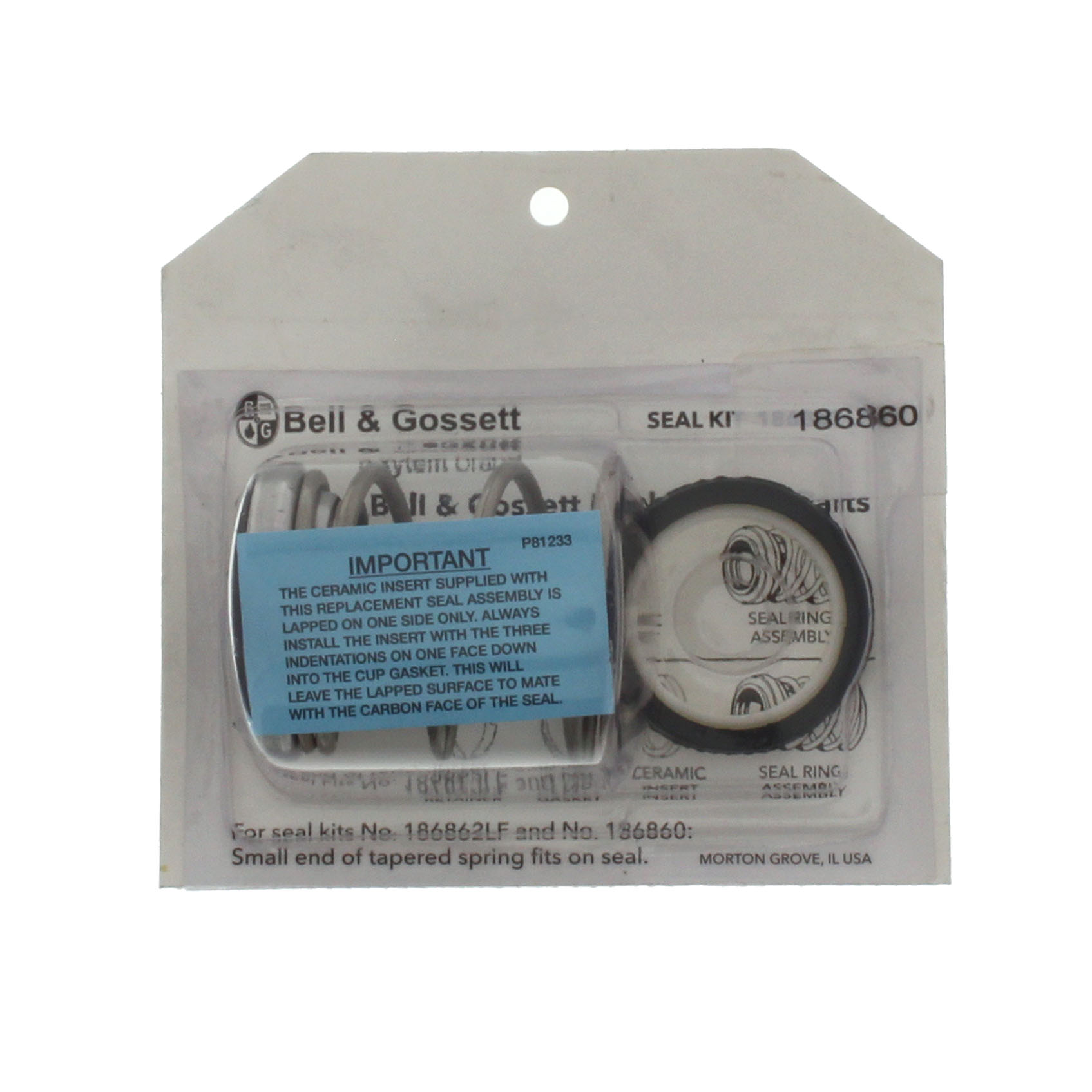 PON　804040 186860 - Bell & Gossett 186860 - Seal Kit for Series 80, 1510