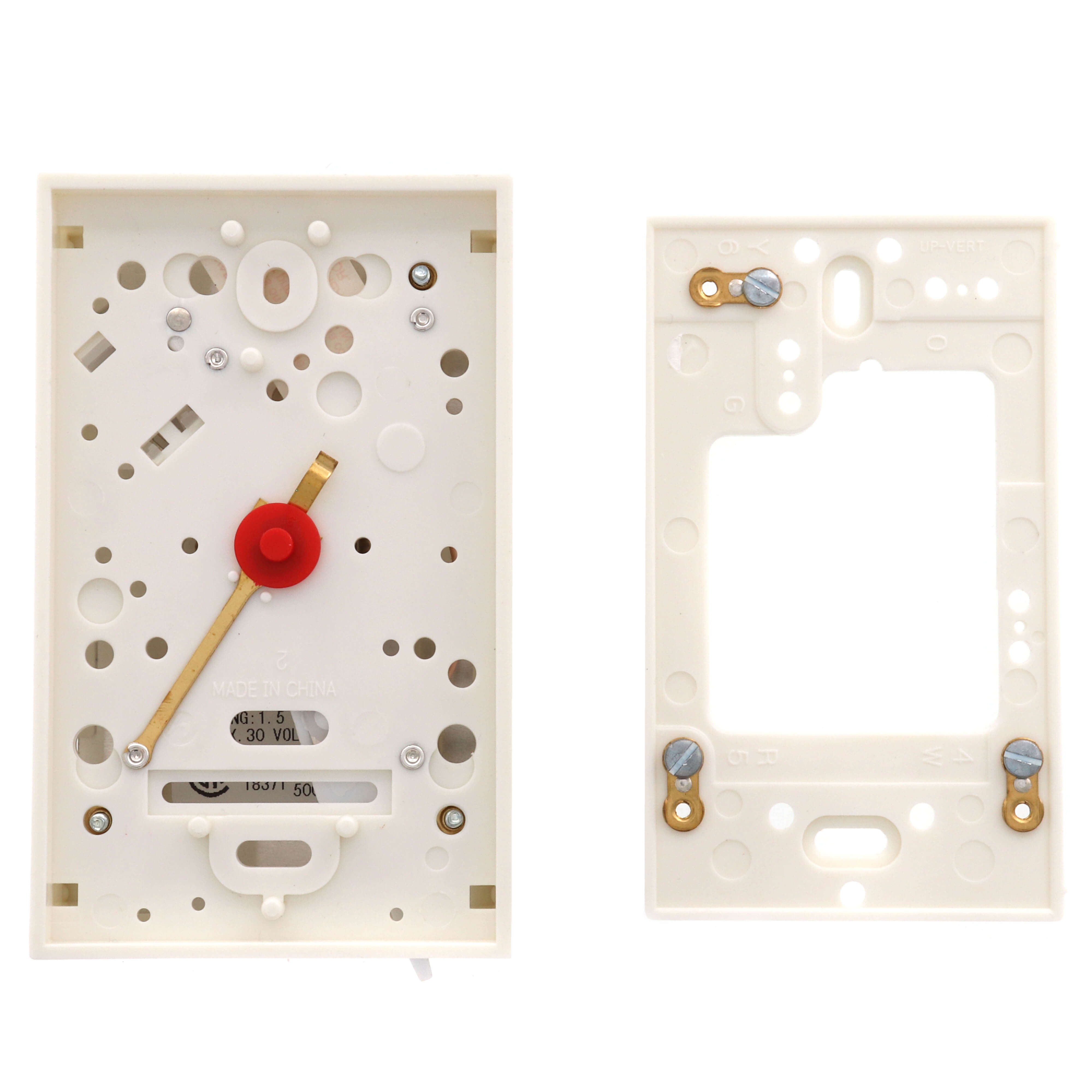1E30N-910 - White Rodgers 1E30N-910 - Single Stage Mechanical Thermostat,  Vertical, Mercury Free (Heat Only)