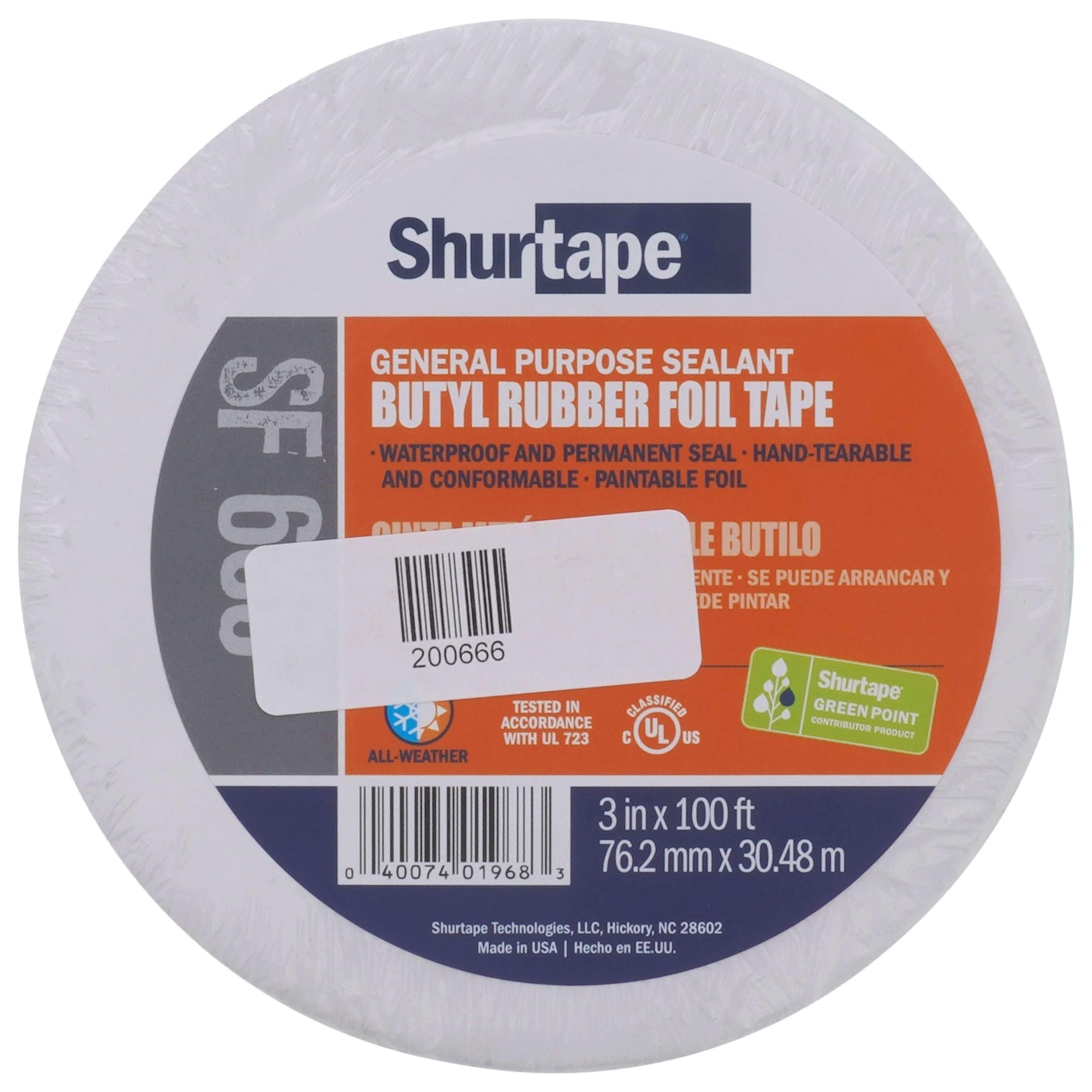 200666 - Shurtape 200666 - SF 685 ShurMASTIC Silver Printed Mastic