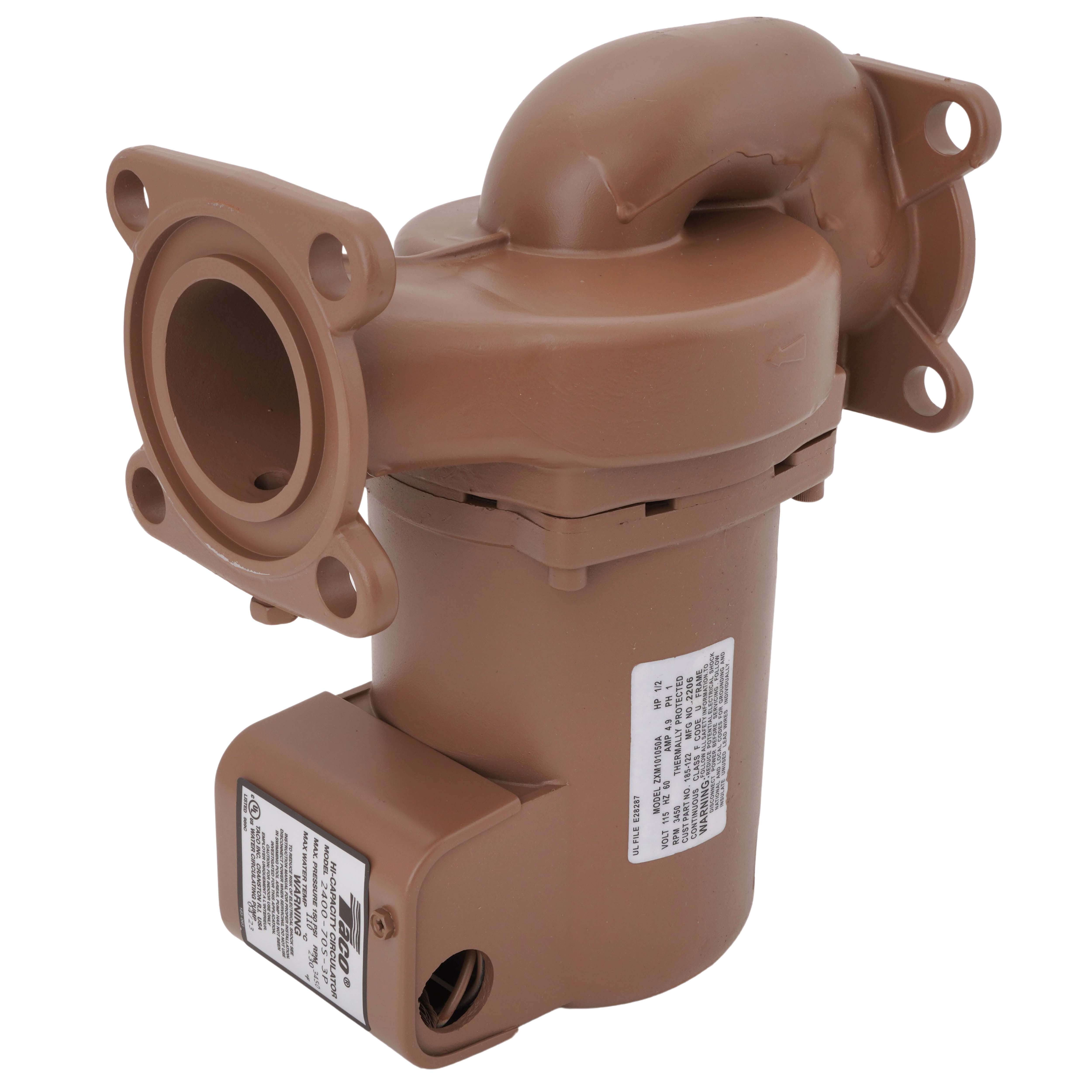 2400-70S-3P - Taco 2400-70S-3P - Stainless Steel 2400 Series Circulator Pump,  1/2 HP