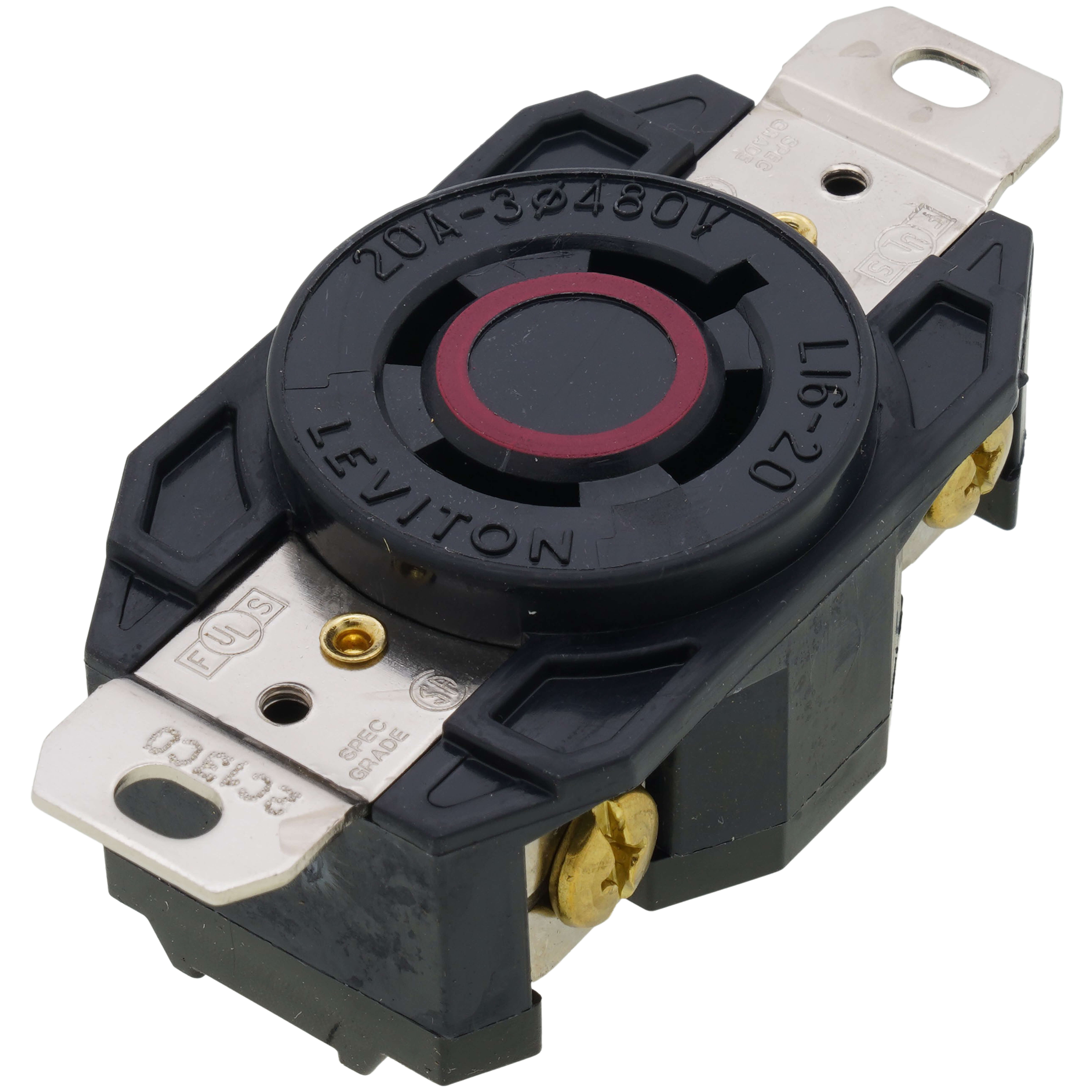 ビーター 2430 - Leviton 2430 - Industrial Grade Locking Receptacle, 20A, 3