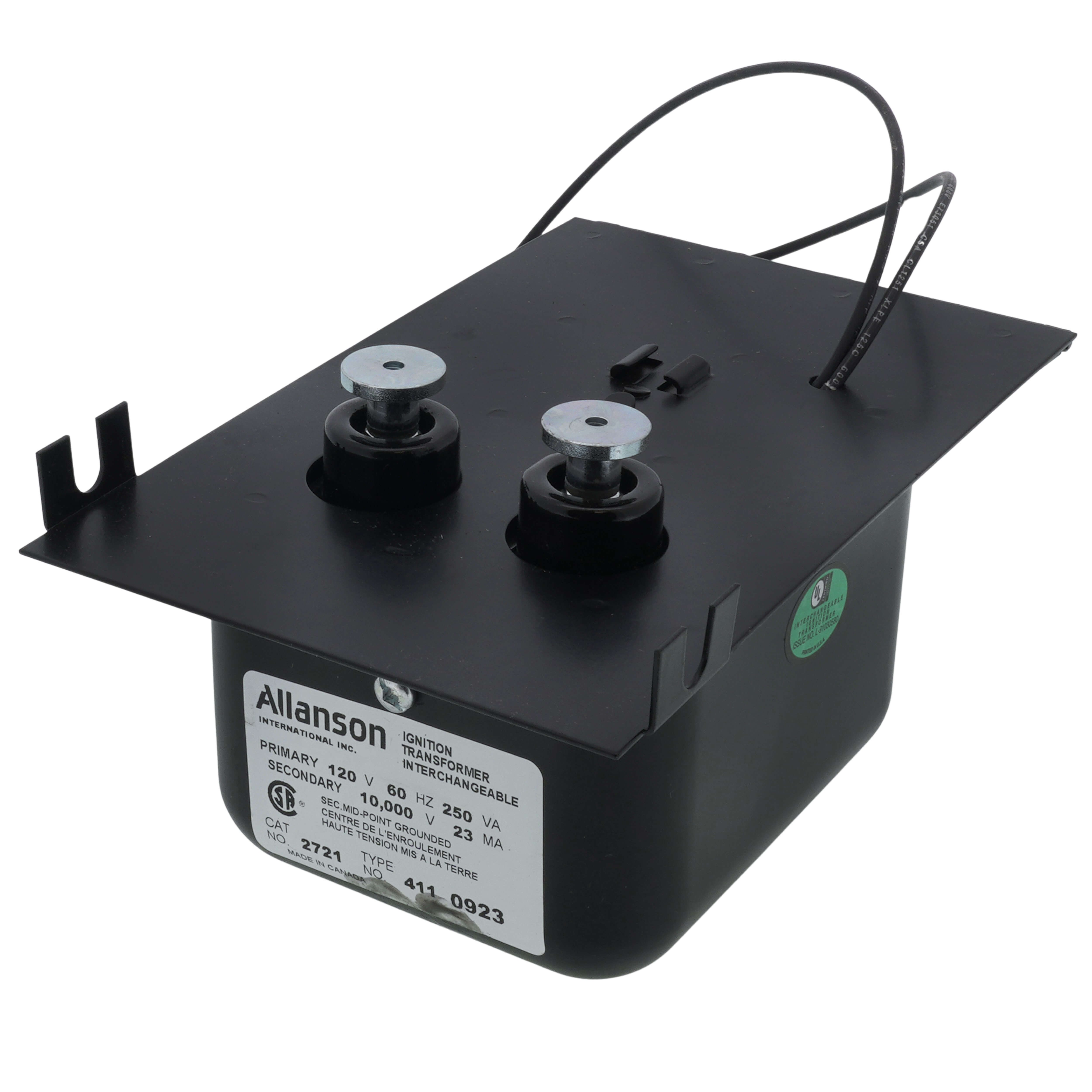 エンビロン 2721-411 - Allanson 2721-411 - Ignition Transformer for ABC Burner