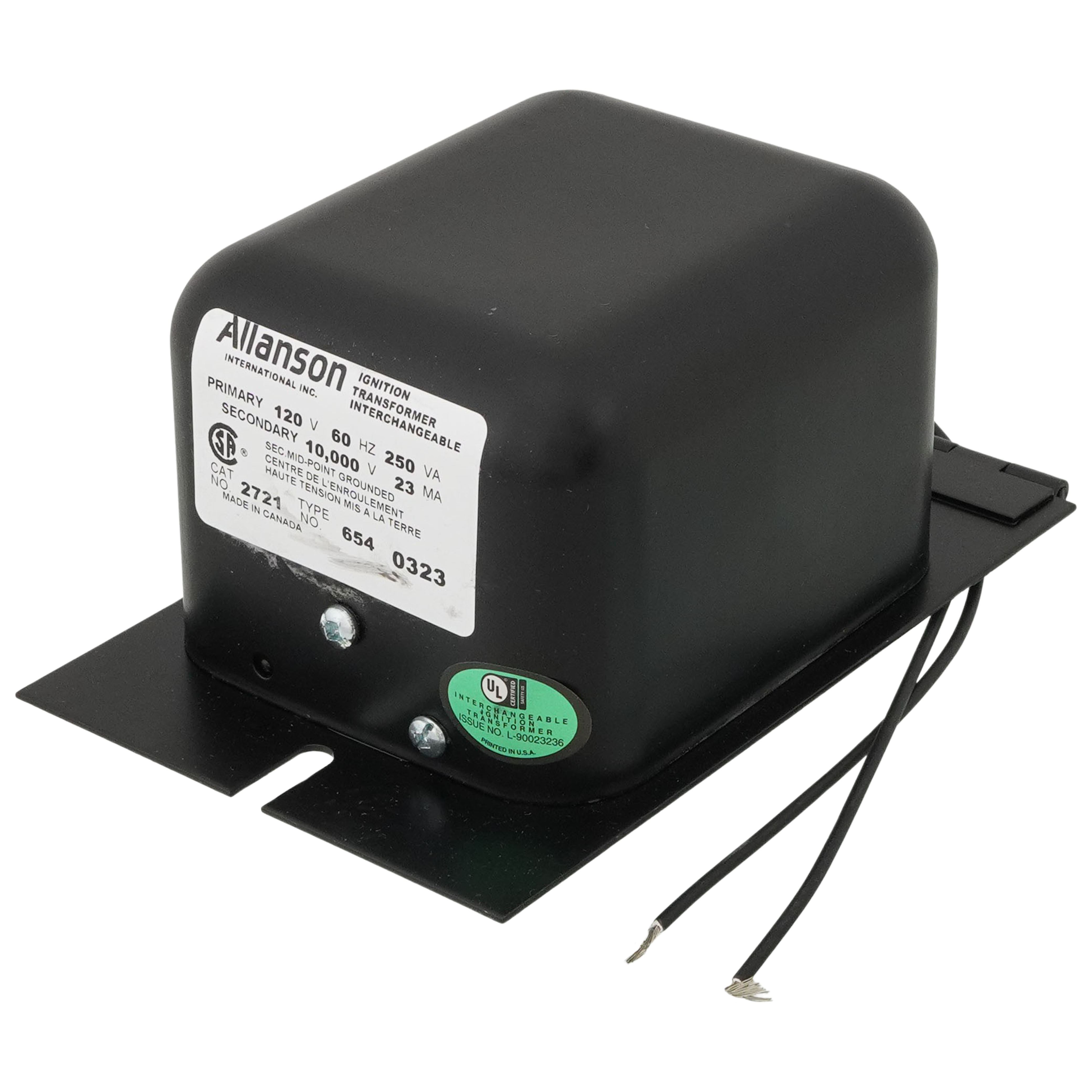 2721-654 - Allanson 2721-654 - Ignition Transformer for Clean Burn