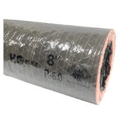 27812 - Hu0026C Flex 27812 - 4 x 25' F118 Insulated Flex Duct (Black Jacket)