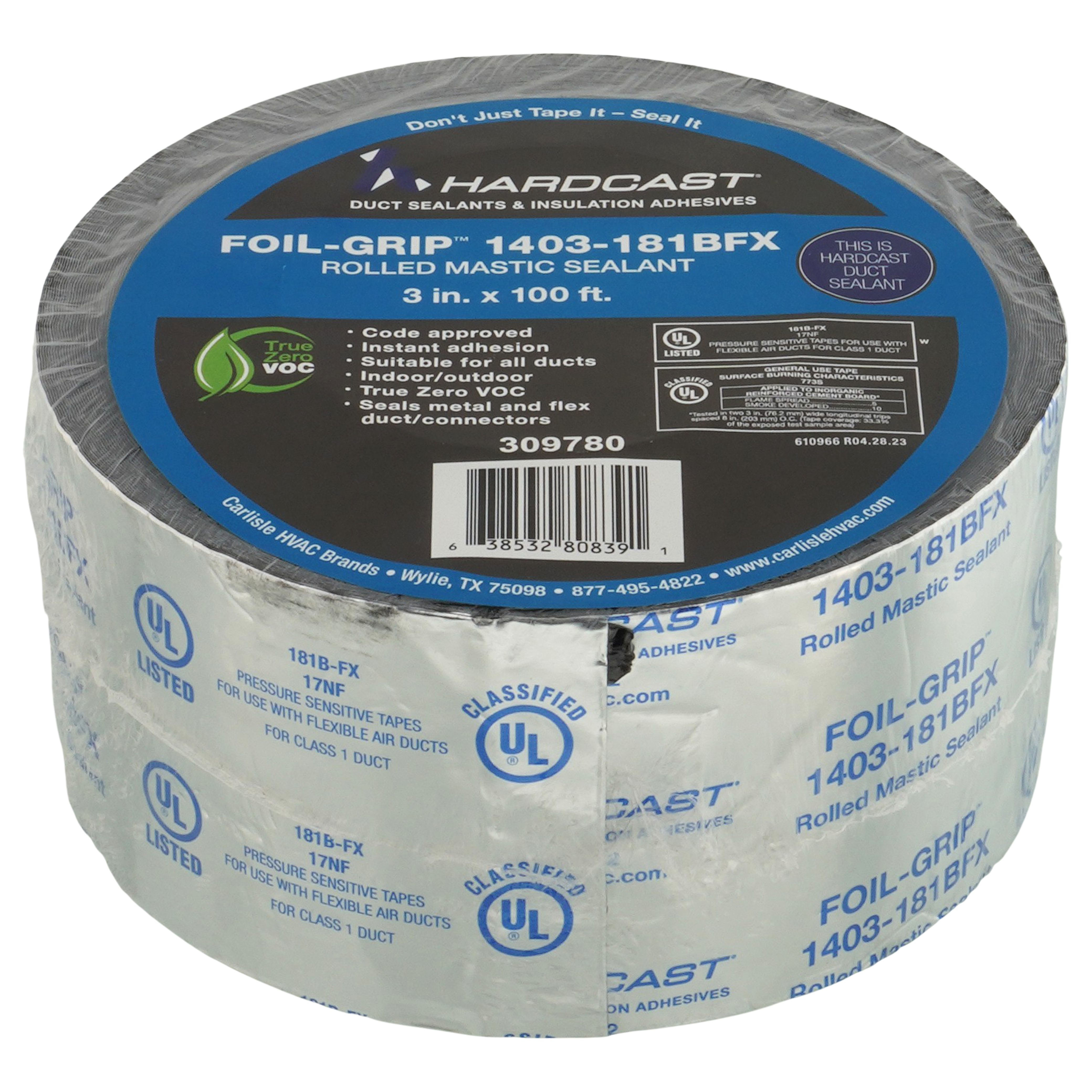 309780 - Hardcast 309780 - Foil-Grip 1403-181BFX Silver Printed