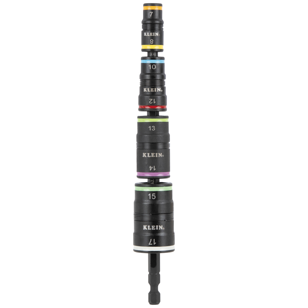 32934M - Klein Tools 32934M - 8-in-1 Impact-Rated Flip Socket Set