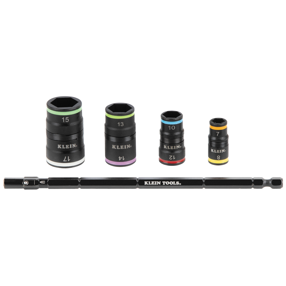 32934M - Klein Tools 32934M - 8-in-1 Impact-Rated Flip Socket Set