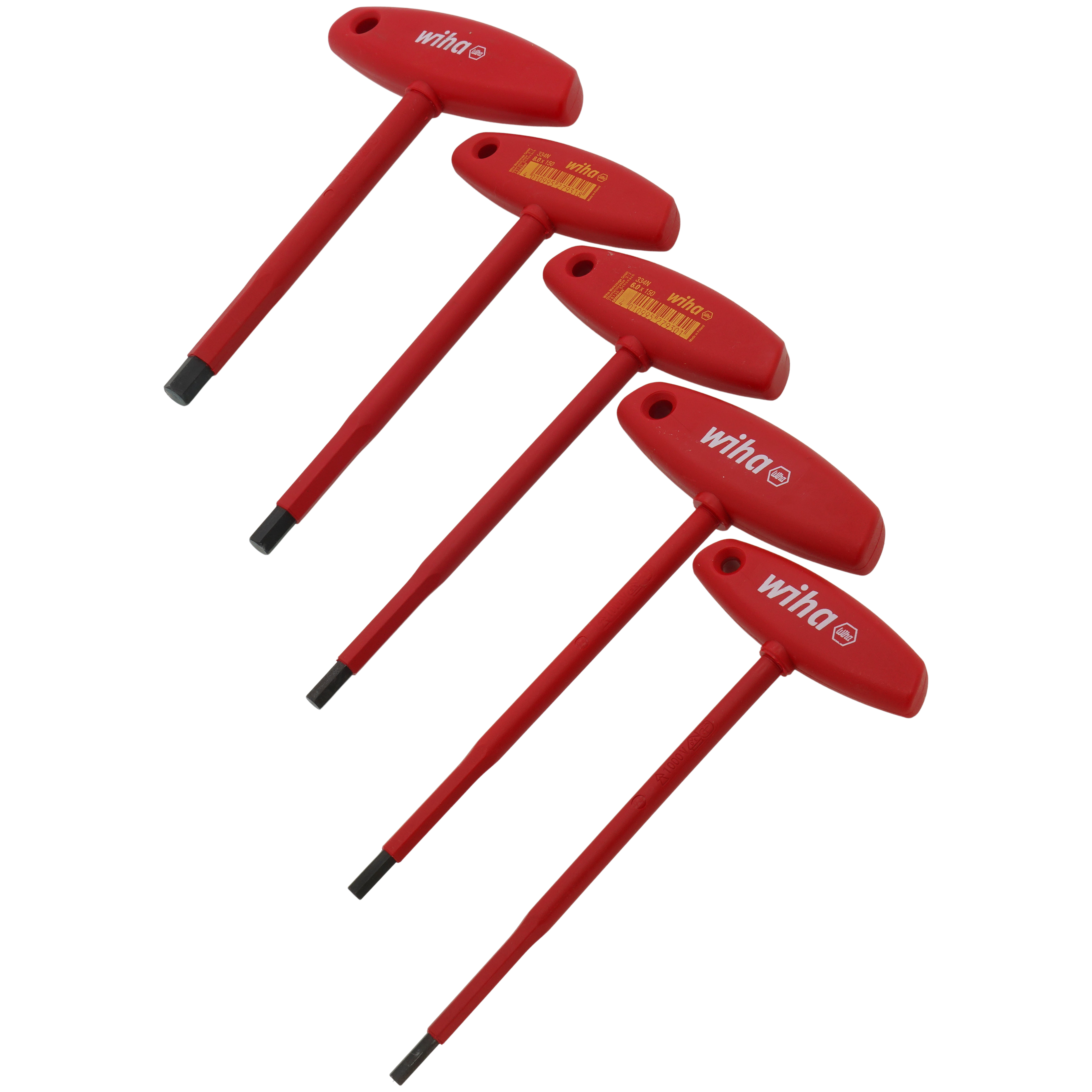 33478 - Wiha 33478 - 5-Piece Insulated T-Handle Hex Screwdriver