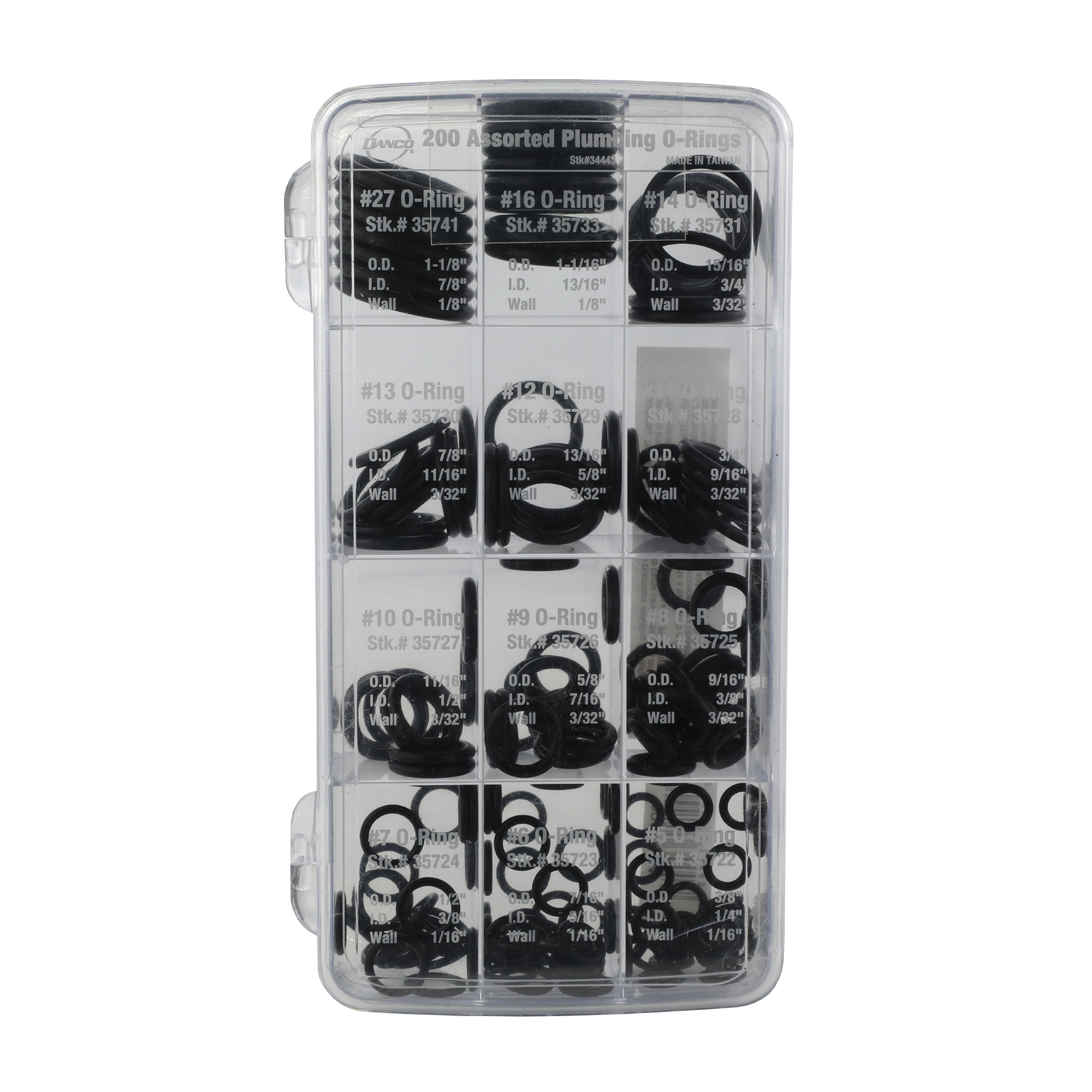 34443 - Danco 34443 - 200-Piece O-Ring Kit