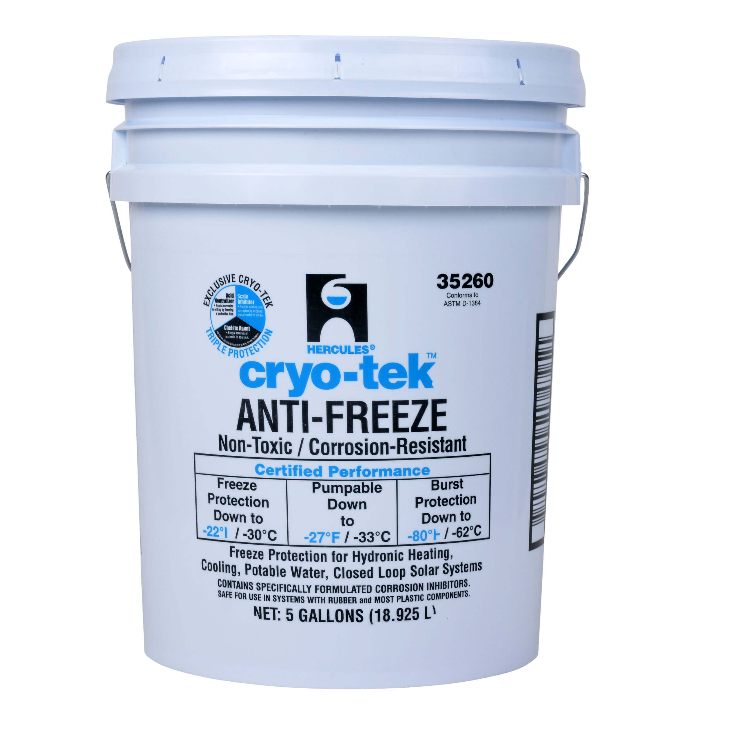 冷凍S60 PM30 H20 35260 - Hercules 35260 - Cryo-Tek Anti-Freeze/Glycol (5 Gallon)