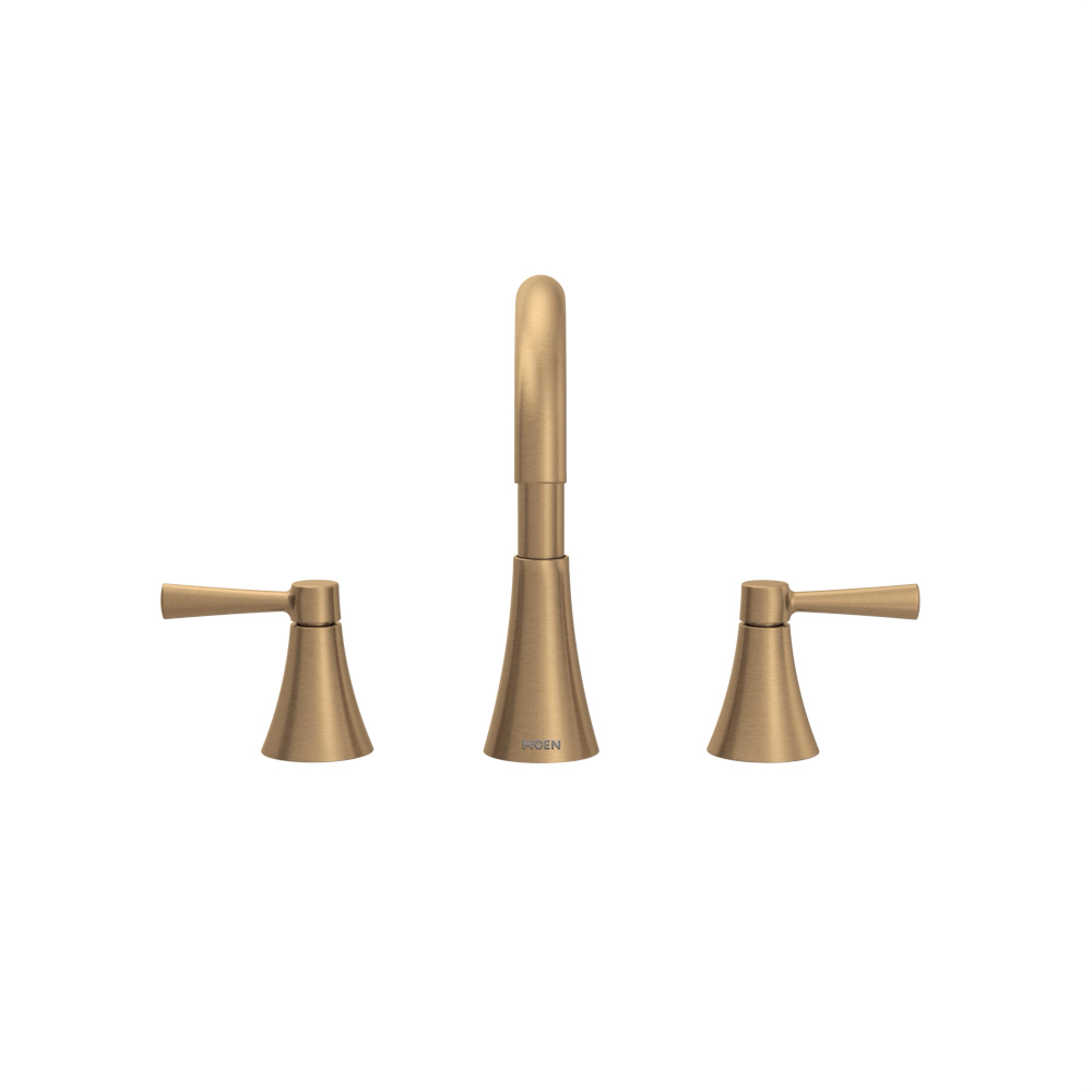 84023BZG - Moen 84023BZG - Ronan Bronzed Gold Two-handle High Arc
