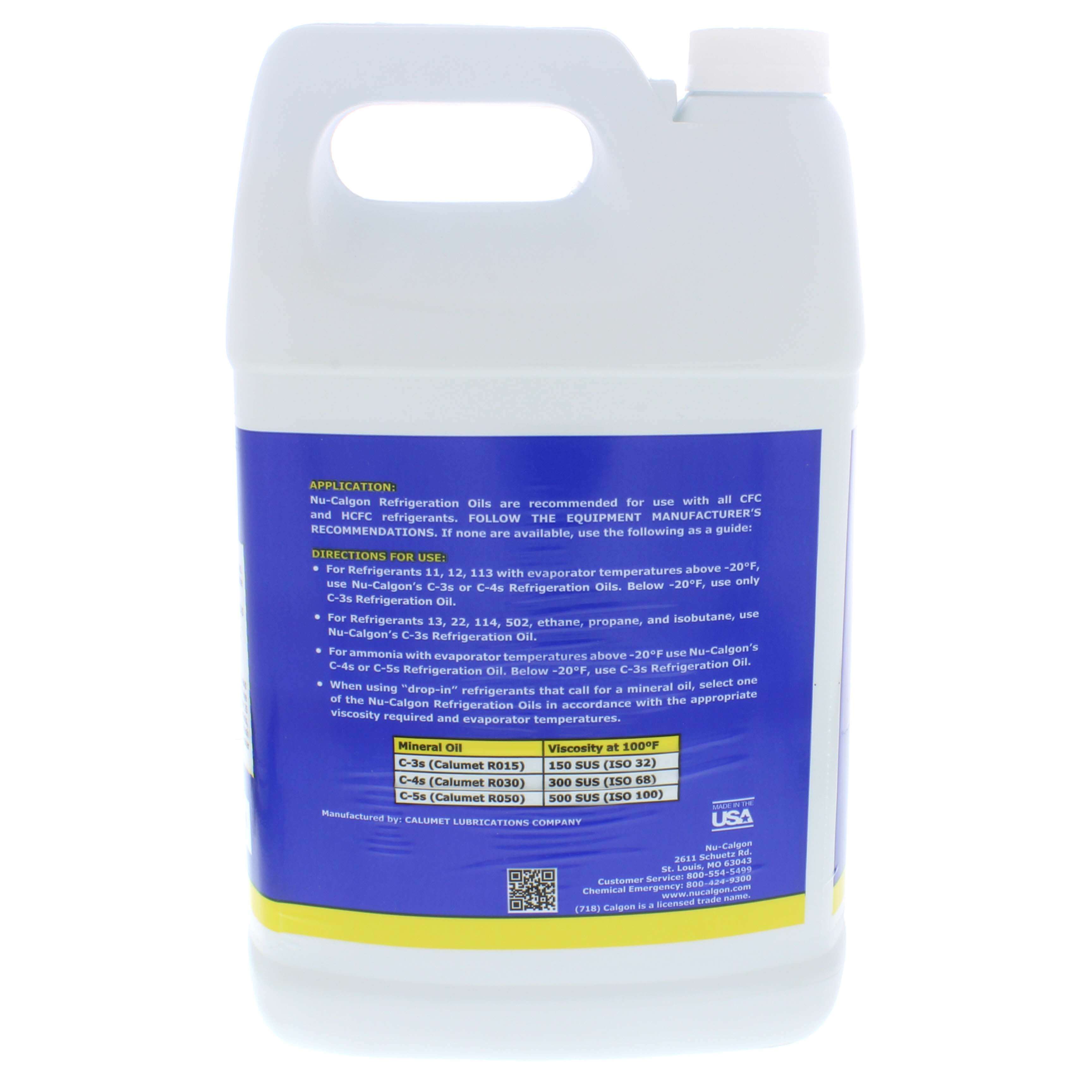 4303-07 - Nu-Calgon 4303-07 - C-3s Refrigeration Oil, 1 Gallon