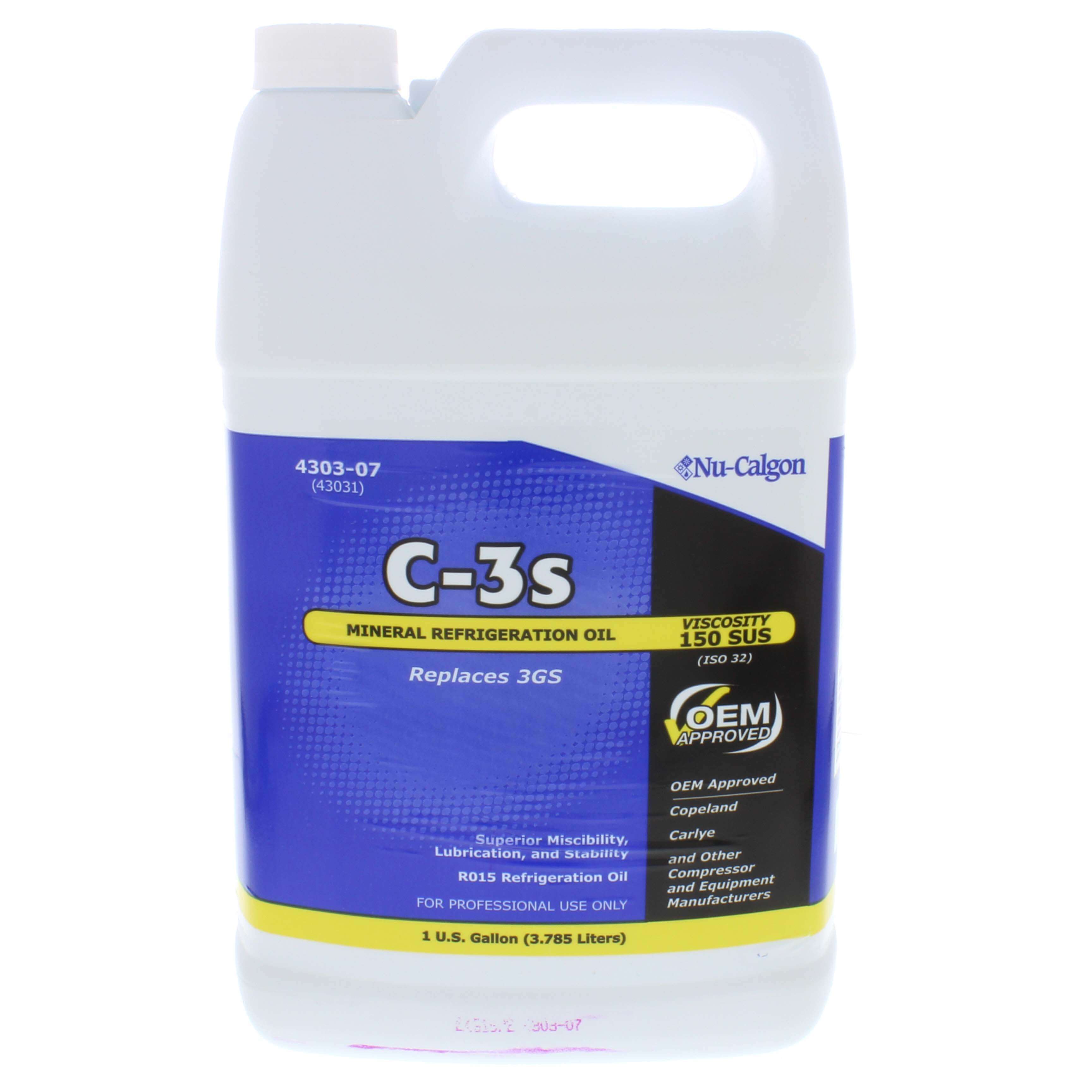 4303-07 - Nu-Calgon 4303-07 - C-3s Refrigeration Oil, 1 Gallon