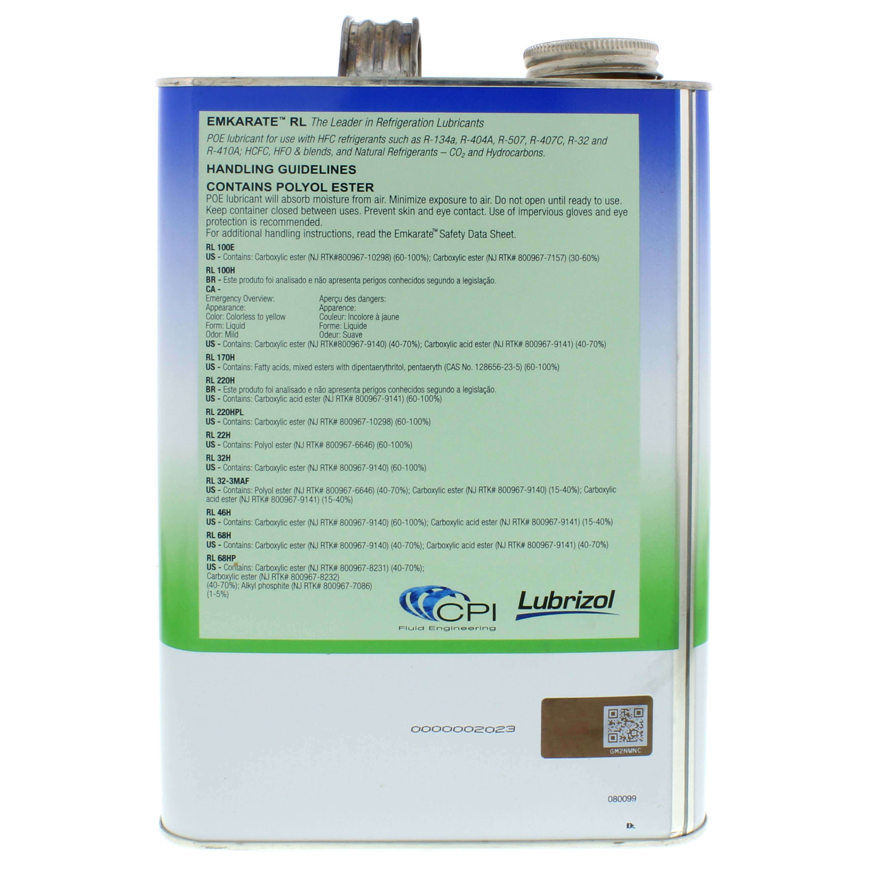 4314-66 - Nu-Calgon 4314-66 - Emkarate RL32-3MAF Refrigeration Oil
