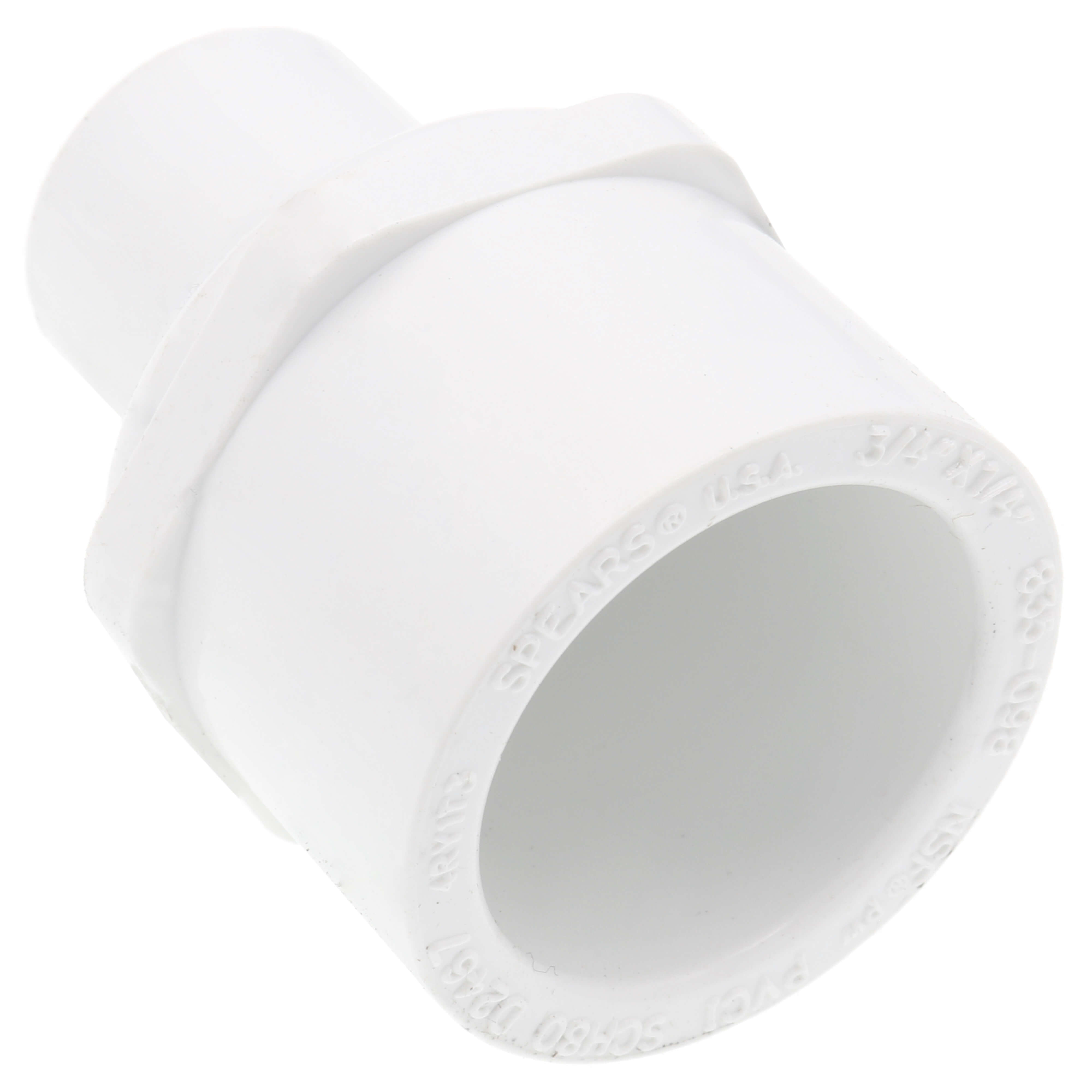 thumbnail image 2 of Spears 3/4" PVC Schedule 40 Socket Cap – Sch 40 End Plug For Aquaponics, Plumbing (447007) – Made In USA 2 of 6