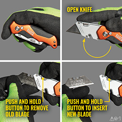 44131 - Klein Tools 44131 - Folding Utility/Lockback Knife