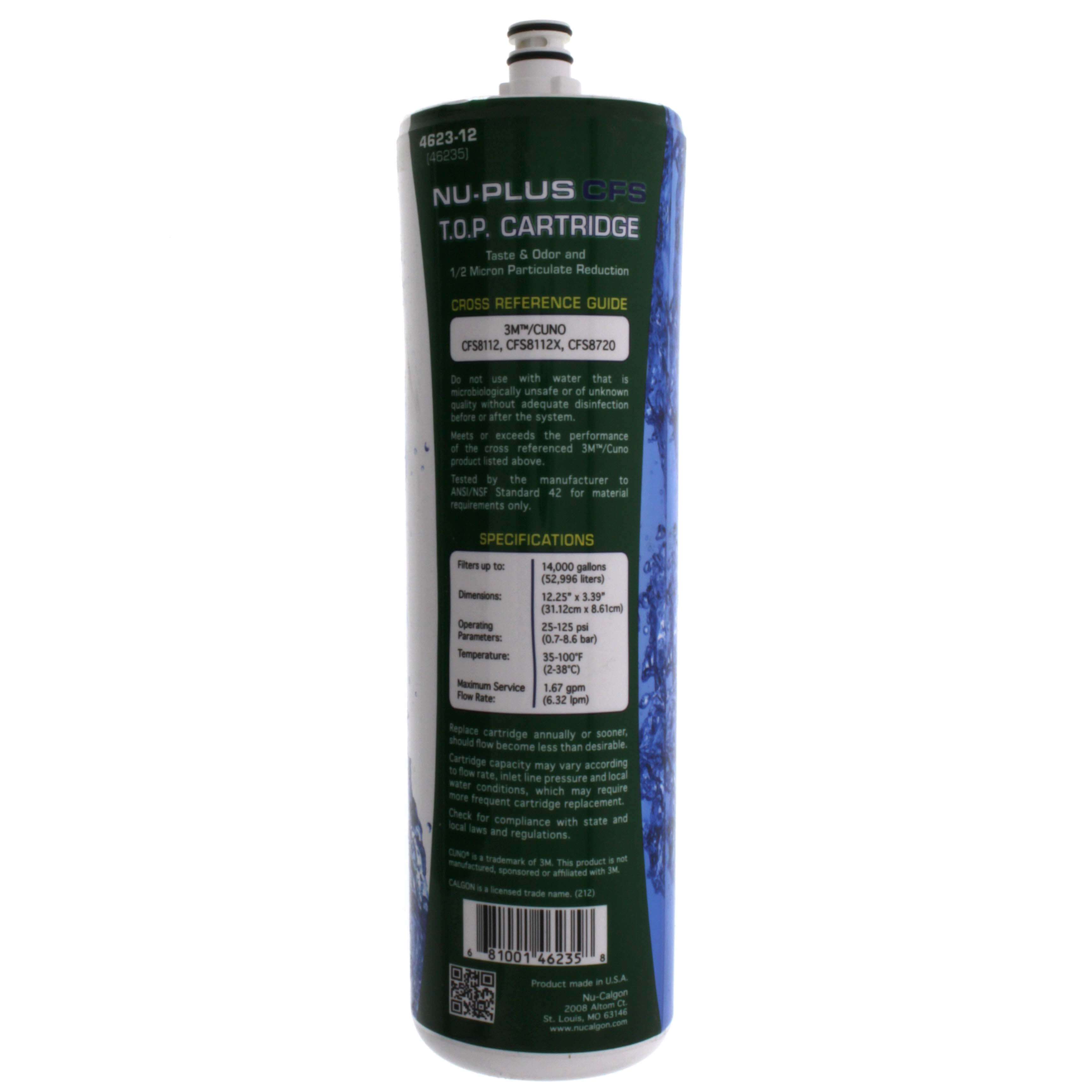 4623-12 - Nu-Calgon 4623-12 - Nu-Plus CFS-SS Water Filter Cartridge