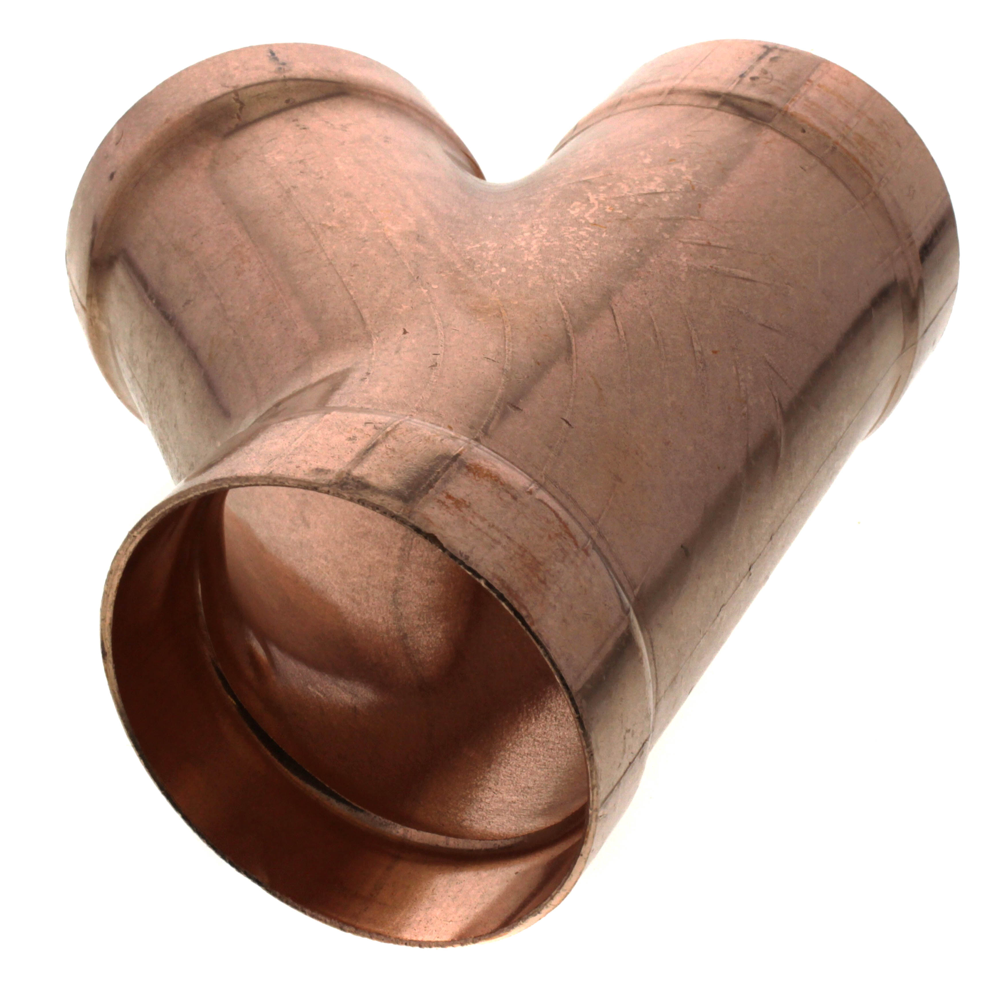 BMI Copper DWV WROT Tee Fitting – 1-1/2 Inch, CXCXC, 5-Pack (MPN 22408) For Plumbing