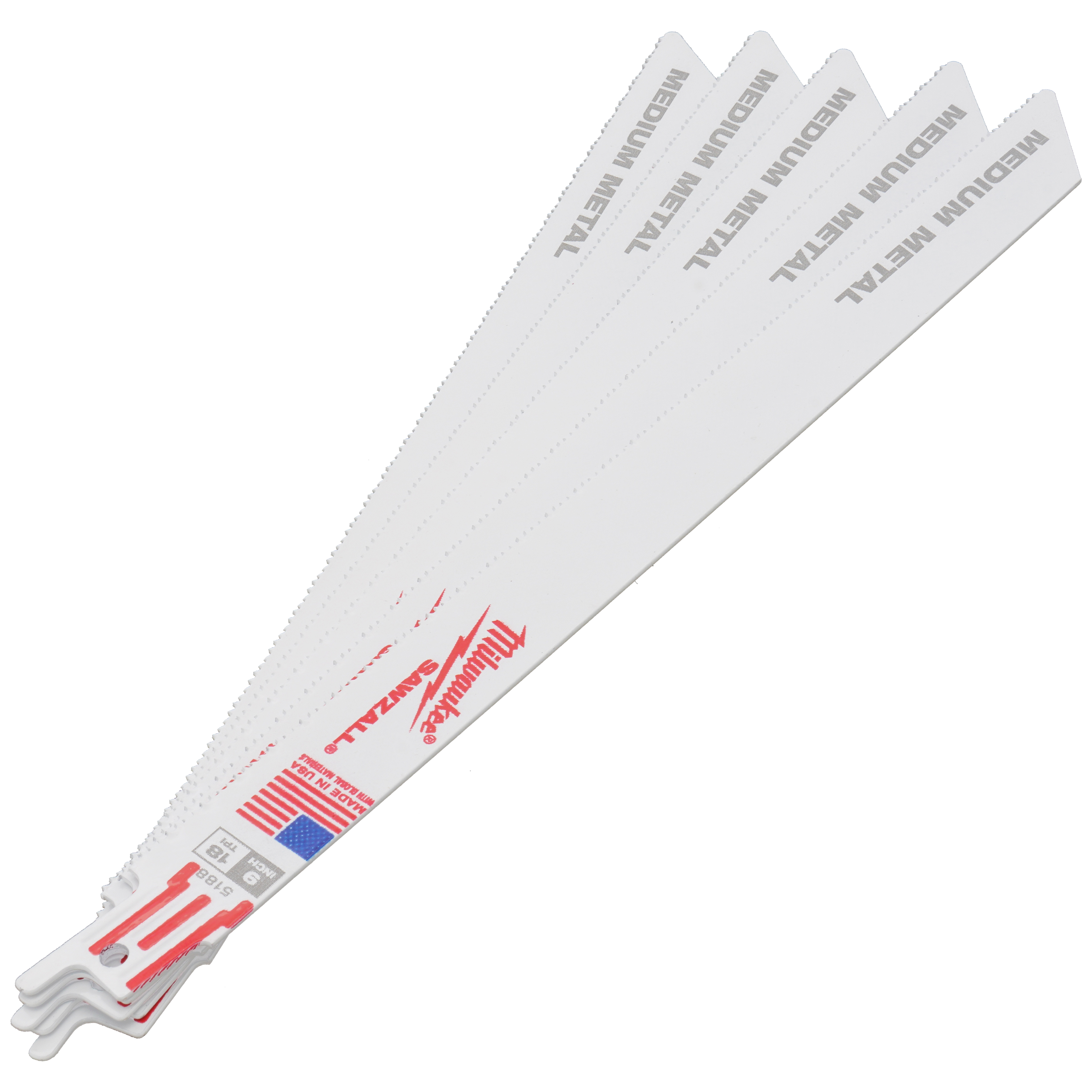 48-00-5188 - Milwaukee 48-00-5188 - Sawzall Blade, 18 TPI, (9