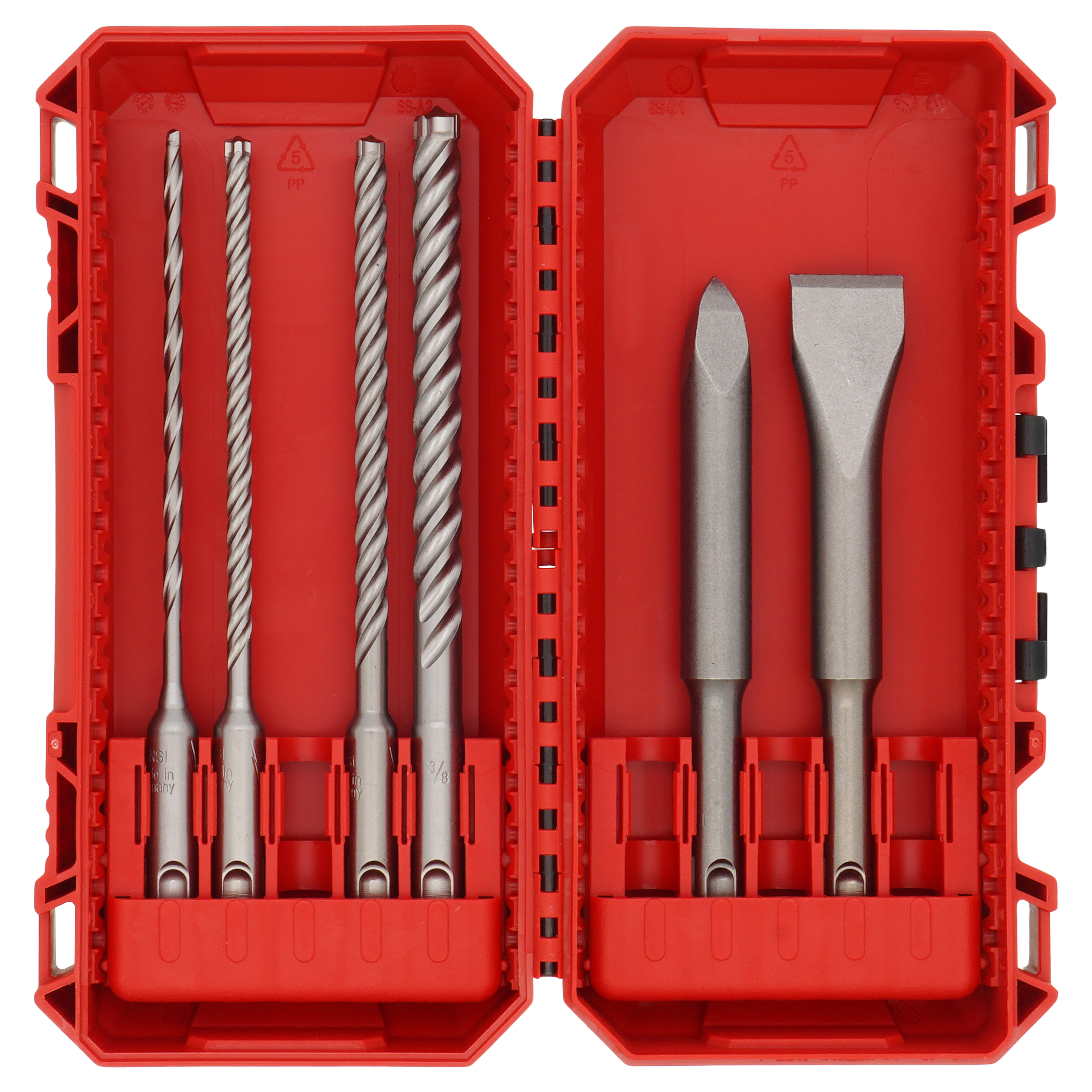 48-20-7662 - Milwaukee 48-20-7662 - 6 Piece SDS Plus MX4 4-Cutter