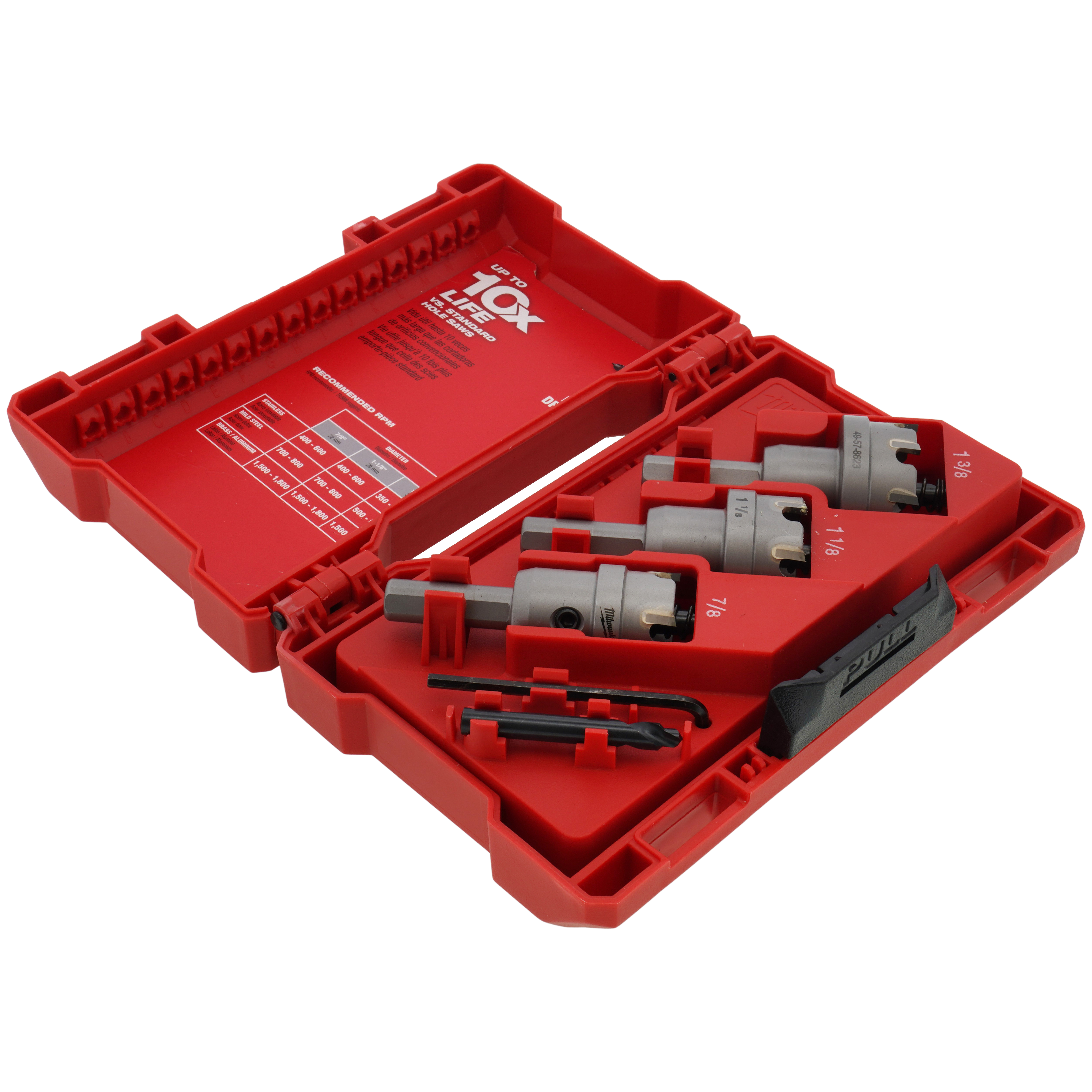 49-22-8610 - Milwaukee 49-22-8610 - 4 Piece One-Piece Carbide Hole
