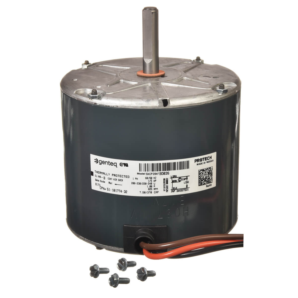 「RT-174743」 51-101774-32 - Rheem 51-101774-32 - Condenser Motor - 1/5 hp 208