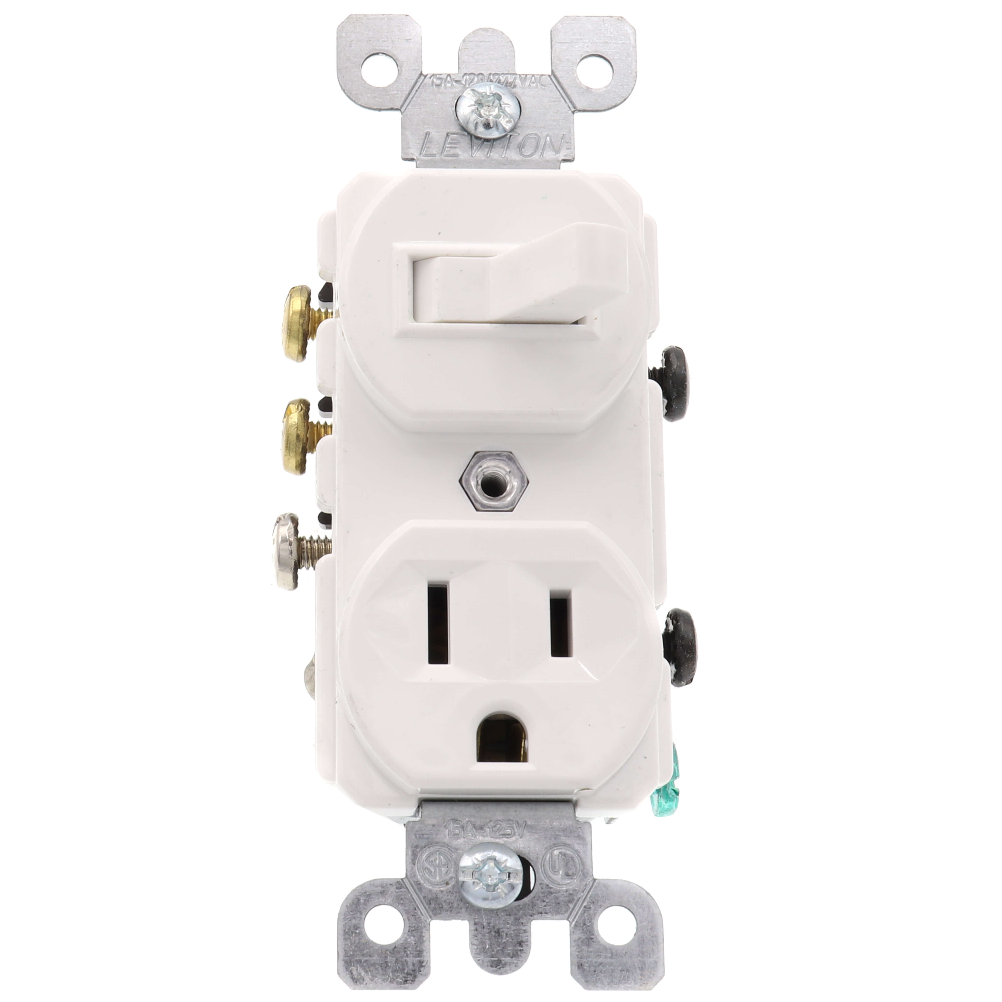 5245-W - Leviton 5245-W - 3-Way Commercial Grade Duplex
