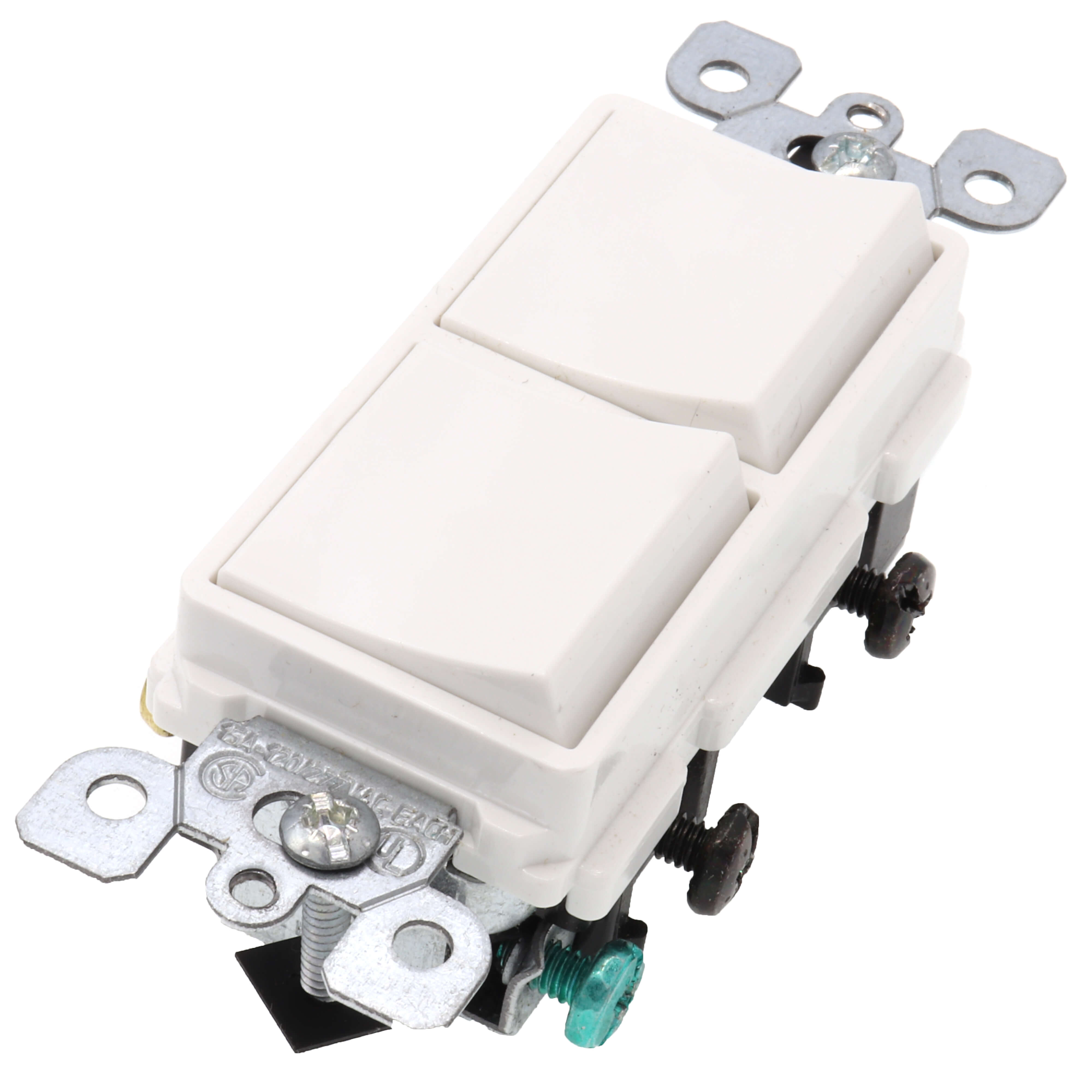 5643-W - Leviton 5643-W - 3-Way Decora Combination Light Switch