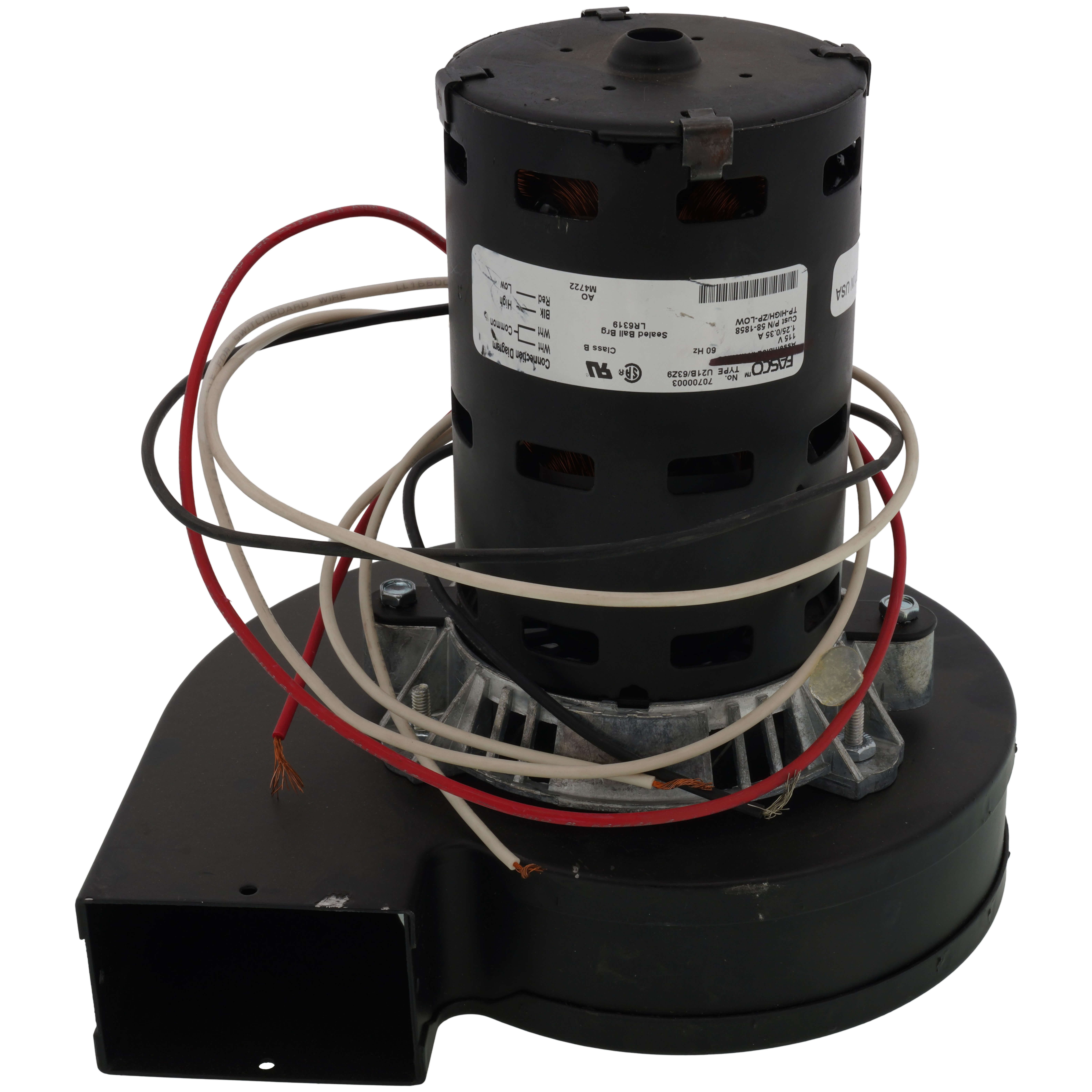 58-1858 - Hydrotherm 58-1858 - 115v 2 speed Inducer Assembly