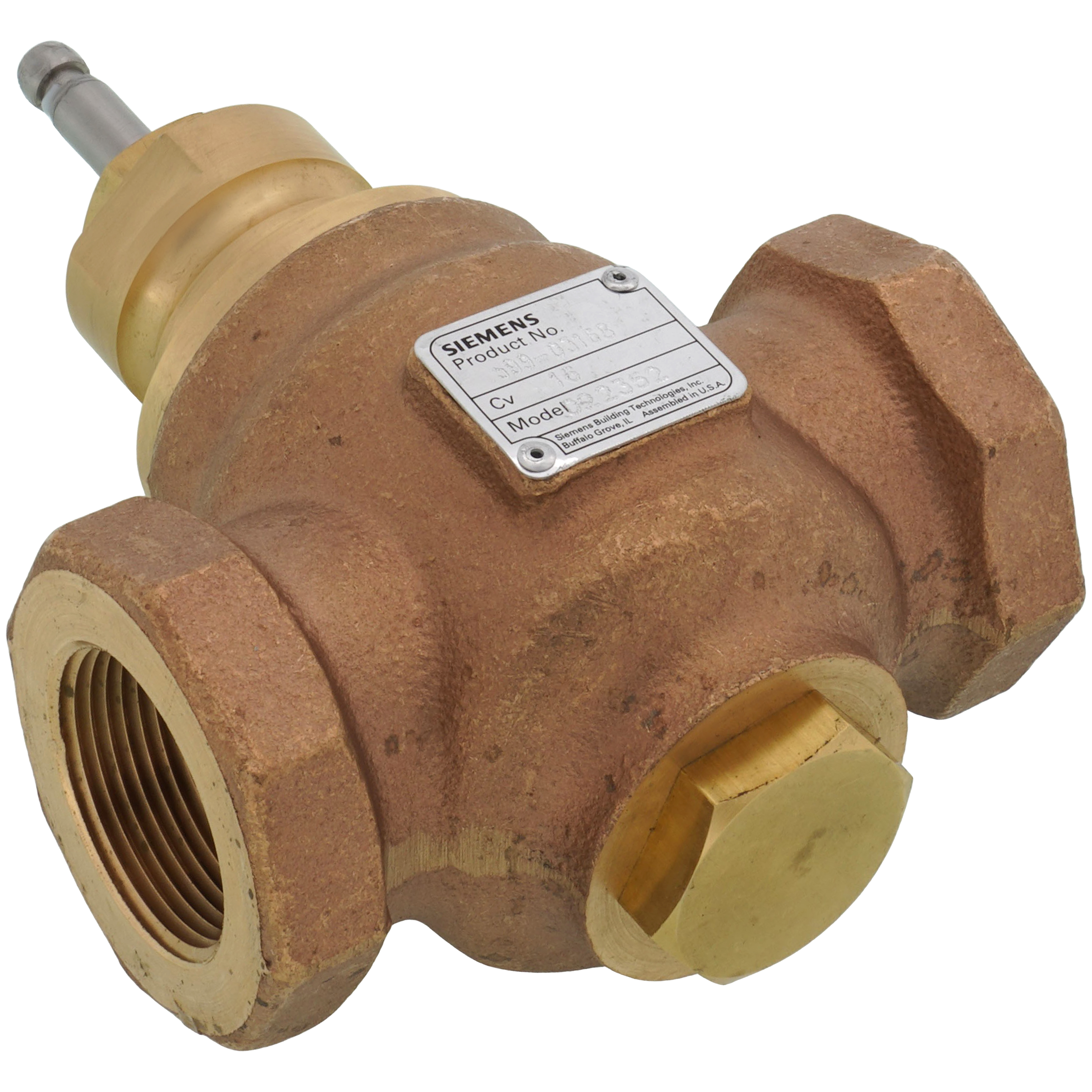 Siemens 599-02053 - Globe Valve, 2 Way, 1/2 in. NPT, 1.6 Cv | Cochrane