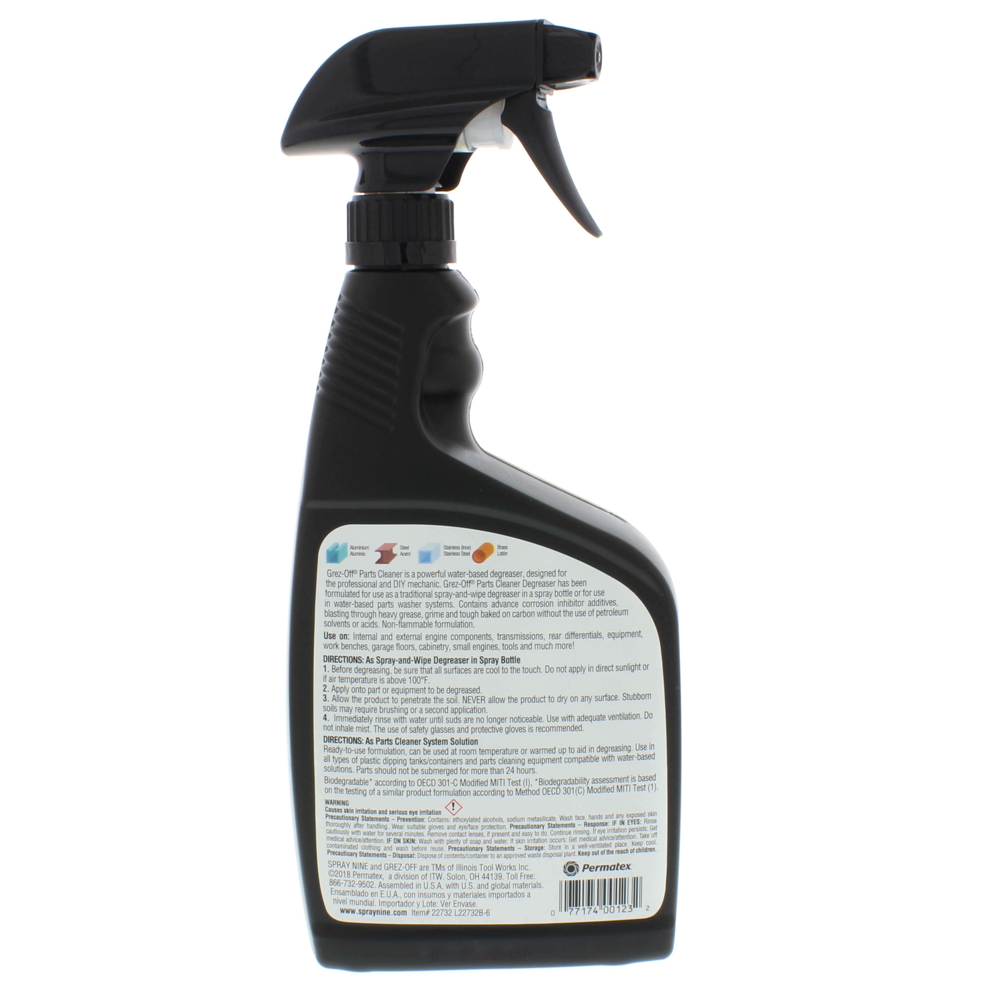 61117 - Nu-Calgon 61117 - Grez-Off Heavy Duty Degreaser 32 oz Spray