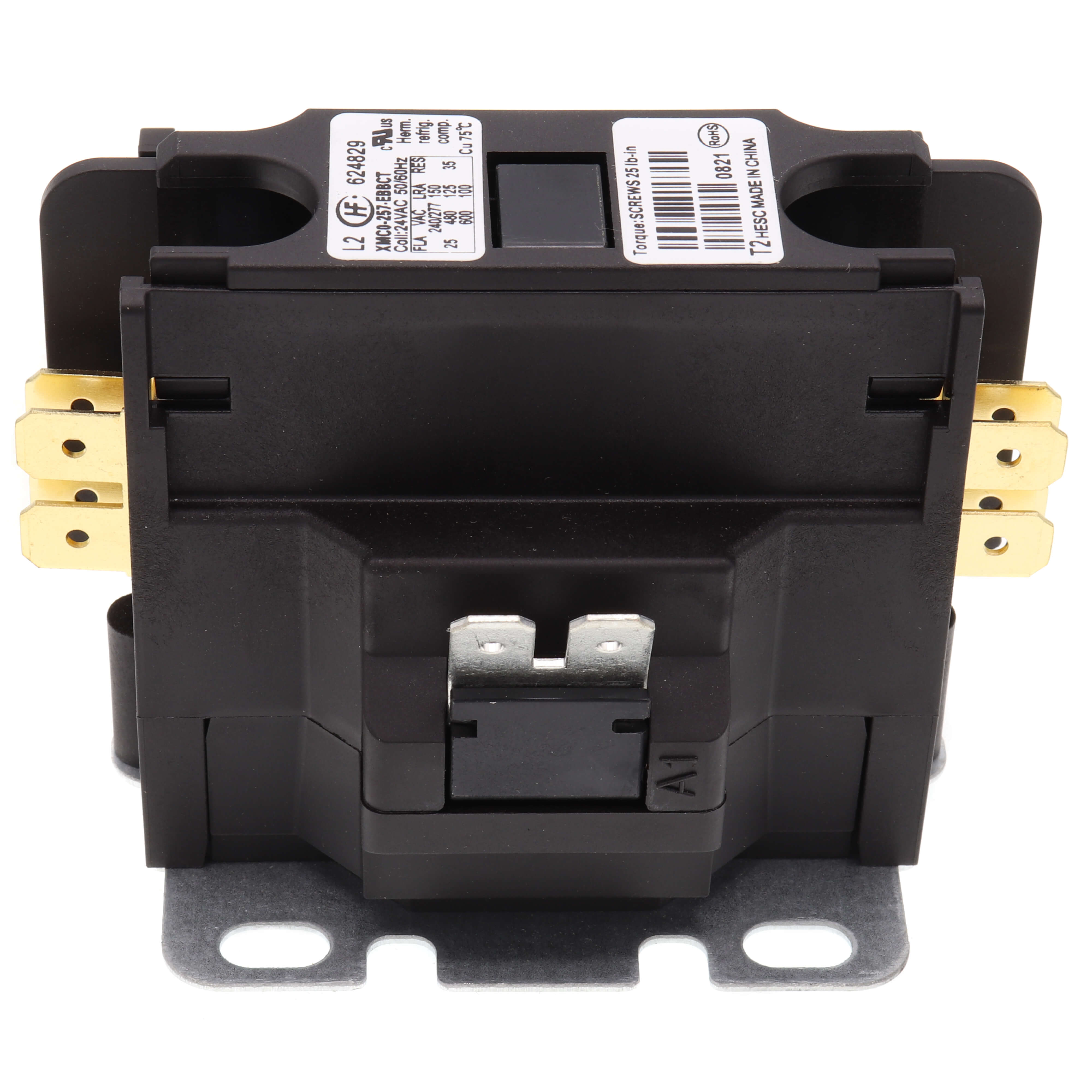 Hvac Contactor Mua , 40 Amp Double Pole / 2 Pole Contactor 24V Coil Ac ...