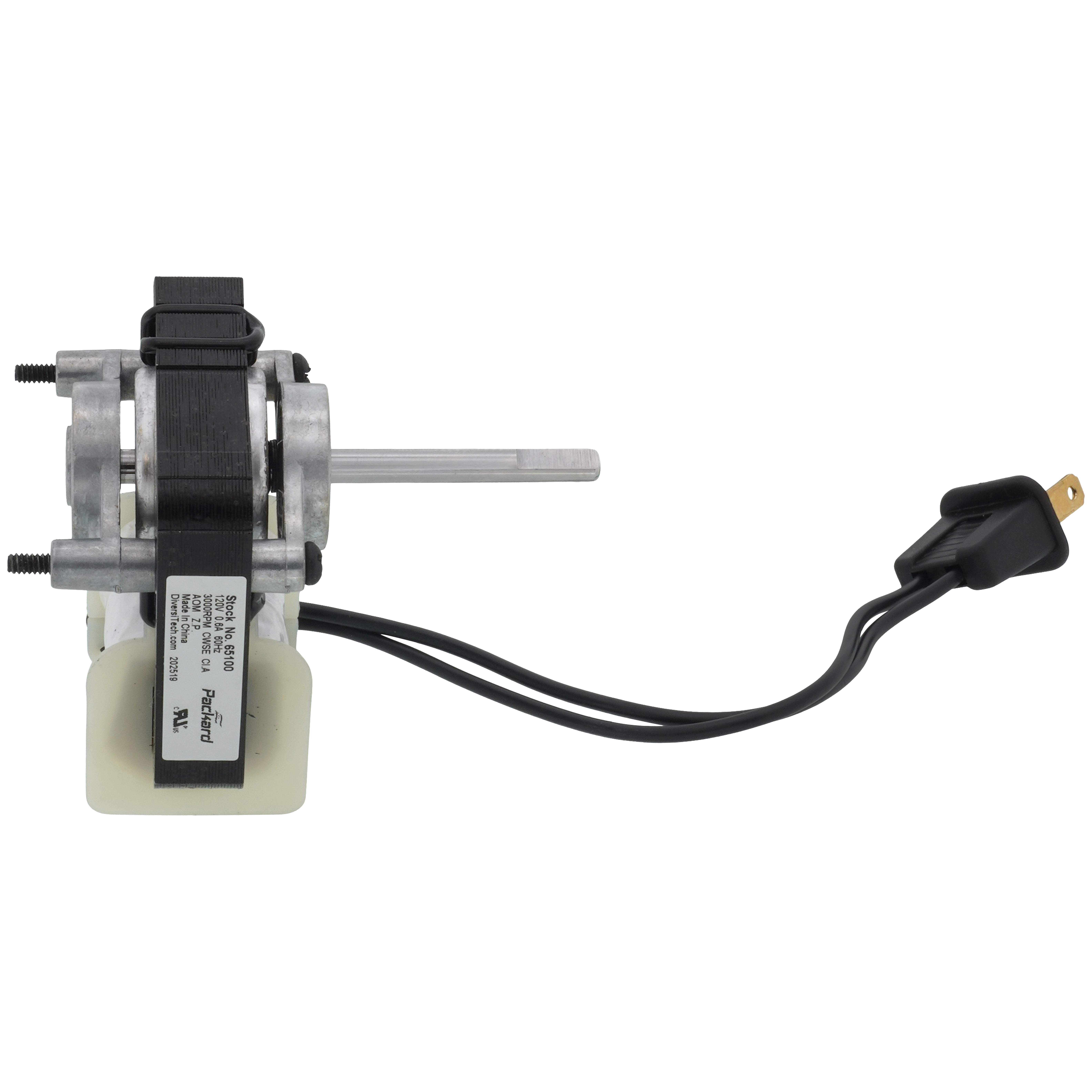 65100 - Packard 65100 - 1-Speed C-Frame Shaded Pole Motor, CCWSE