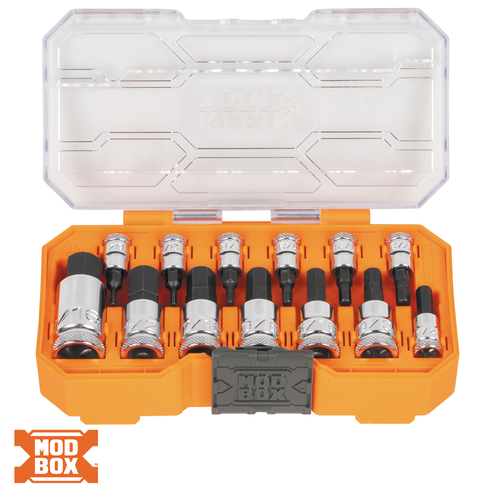 KNK スクリューセットCX-No.１３ 65213HEX - Klein Tools 65213HEX - 13 Piece Knurled Hex Bit Socket