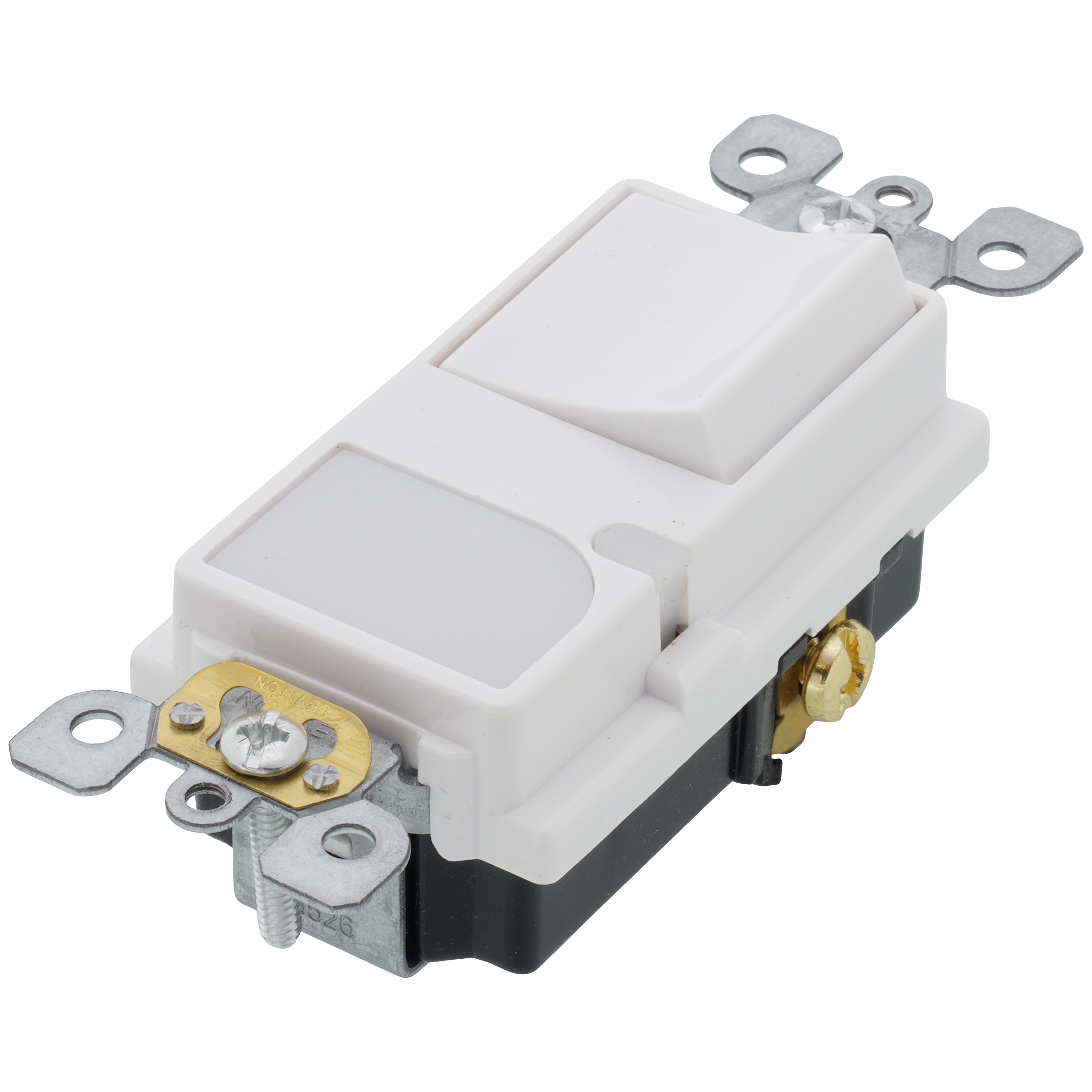 6526-W - Leviton 6526-W - Decora Combination Switch w/ LED Guide
