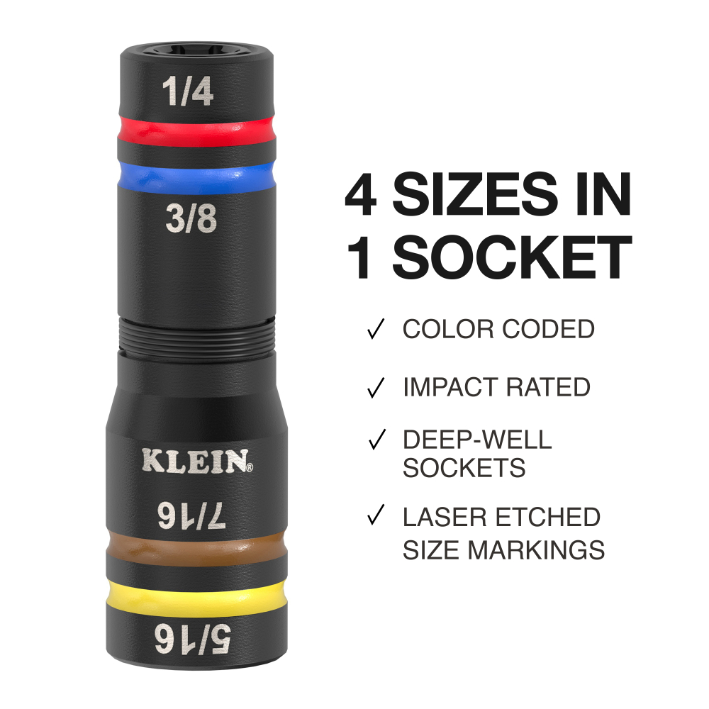 654QS - Klein Tools 654QS - KNECT Quad-16 Heavy Duty Impact Flip