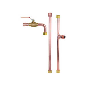694CG33012091 - Sioux Chief 694CG33012091 - 3/4 FIP Swivel x 3/4 CPVC 18  Copper Water Heater Connector Kit w/ 15 MIP Branch (Lead Free)