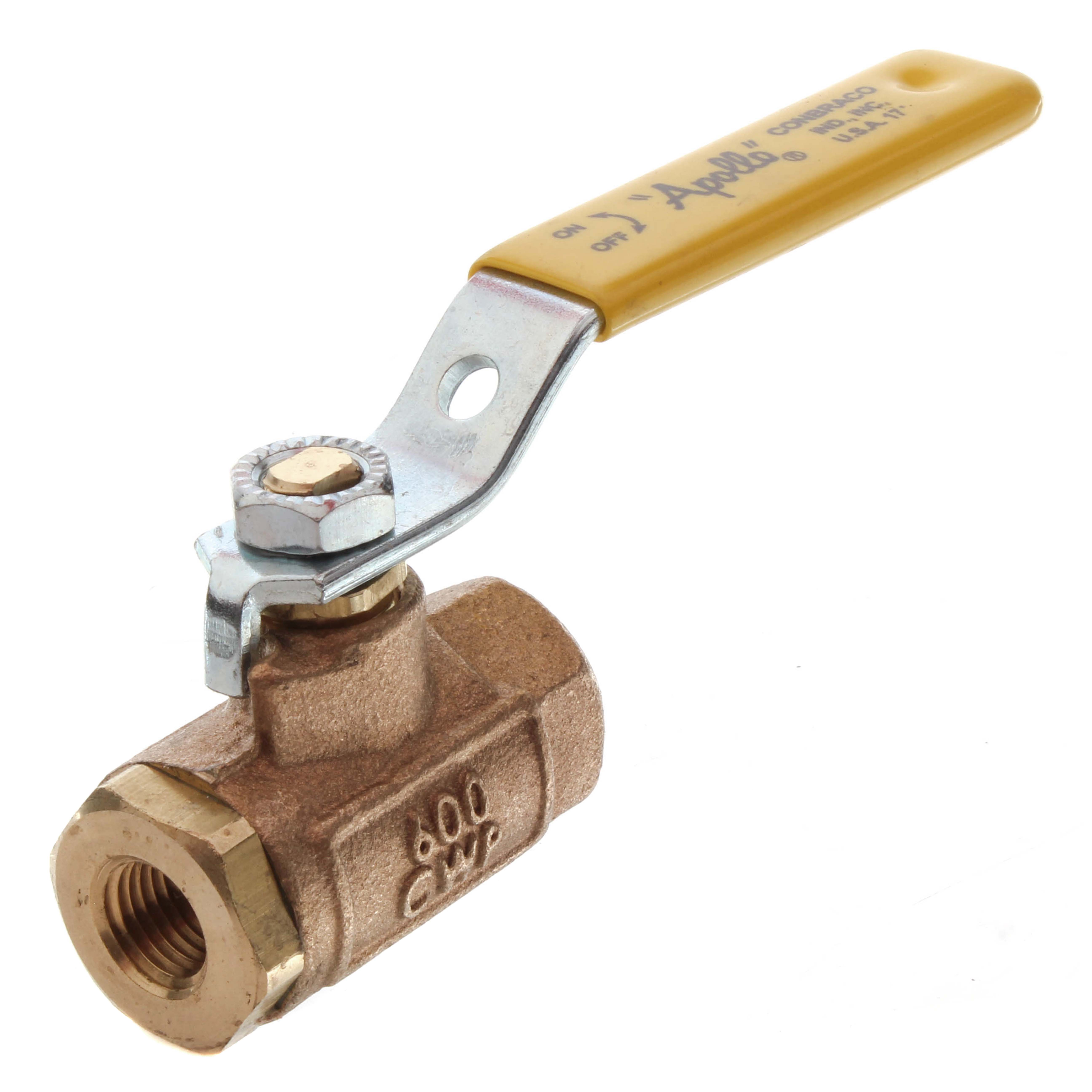 Vanne à Bille Bronze Apollo 1-1/4" NPT Full Port - Réf 77C-106-01A - 600 CWP - Neuf