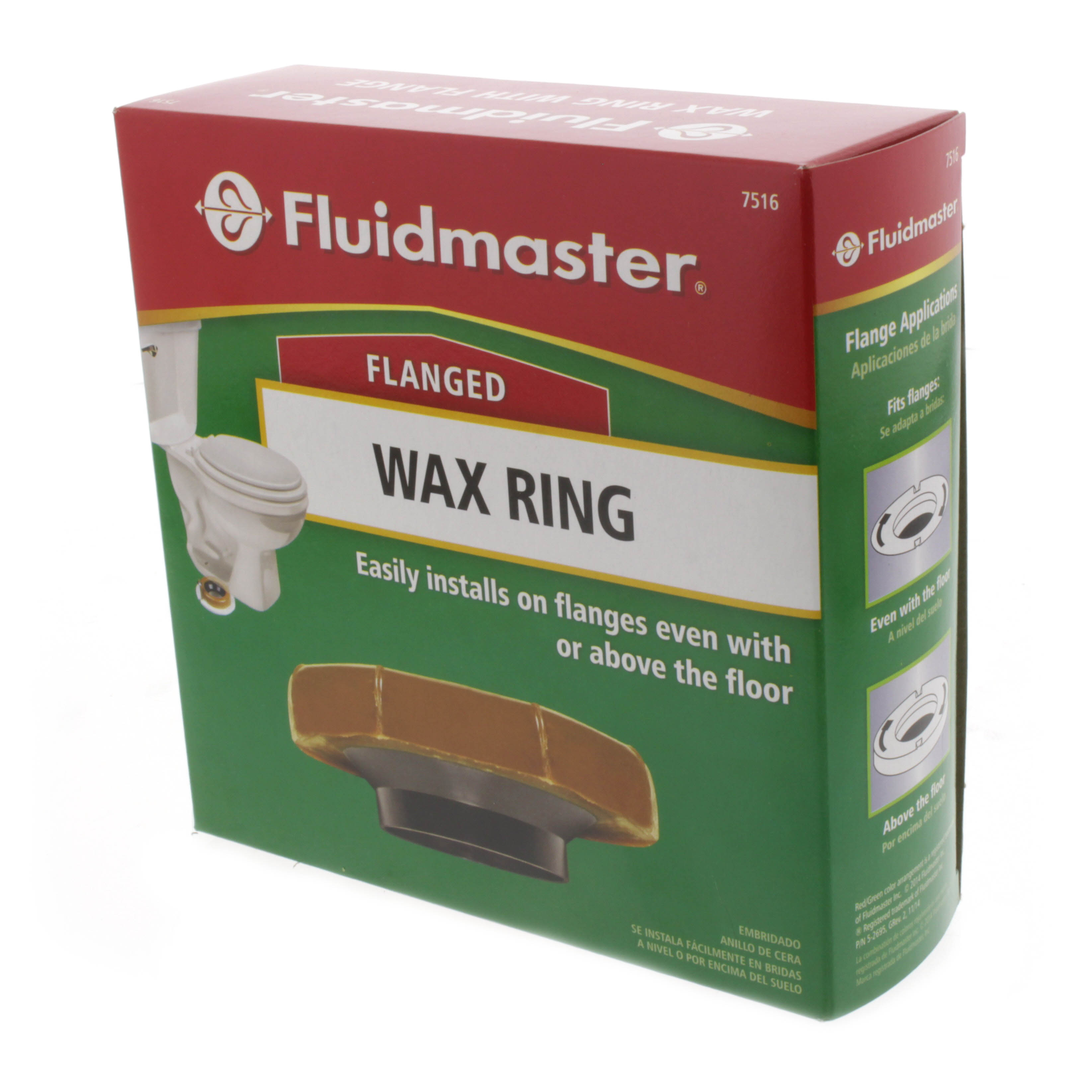 Plumb Pak K836-3 Reinforced Wax Toilet Gasket Kit - Heavy Duty Wax Ring With Brass Bolts For 3" Or 4" Waste Lines
