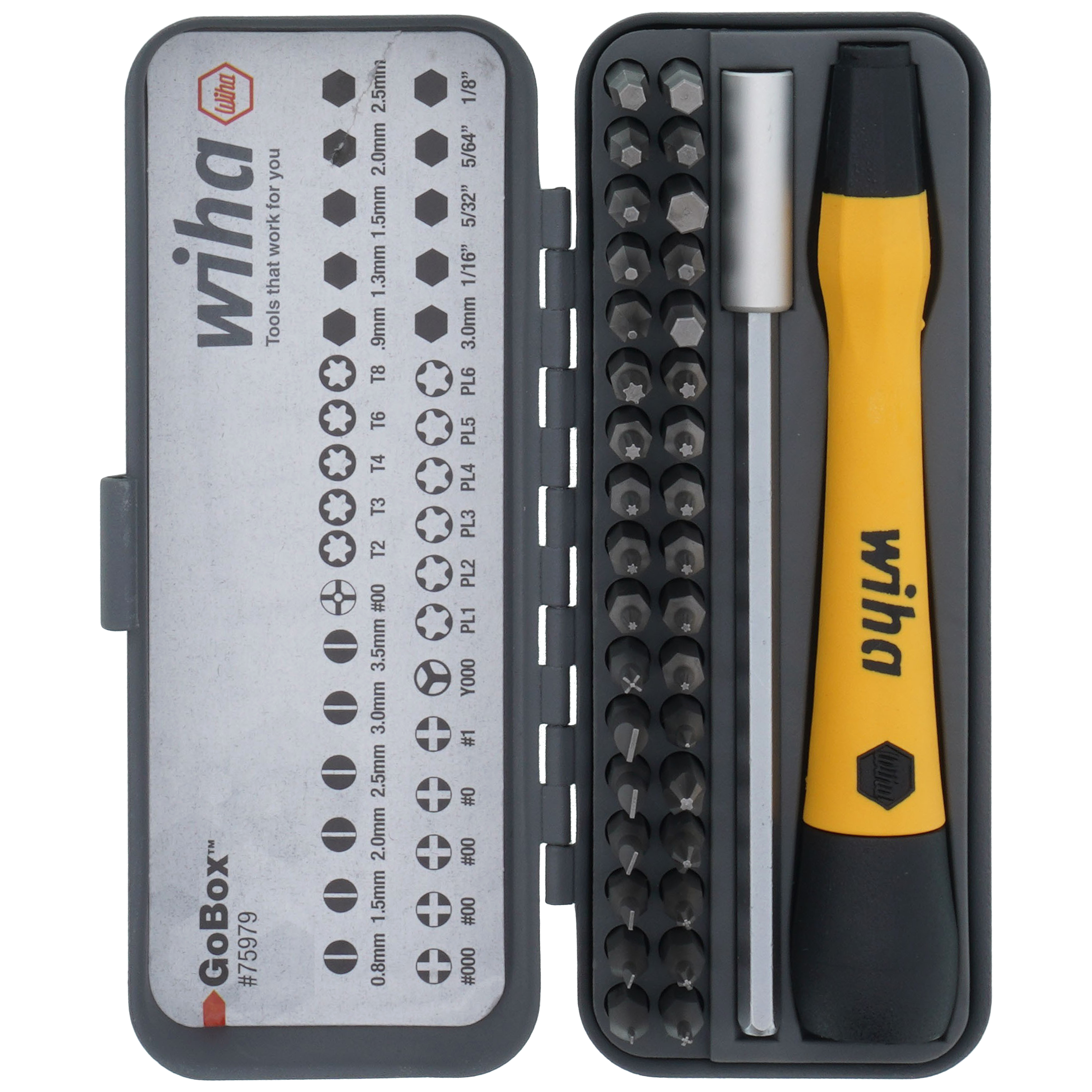 75979 - Wiha 75979 - 36-Piece GoBox Electronics ESD Precision