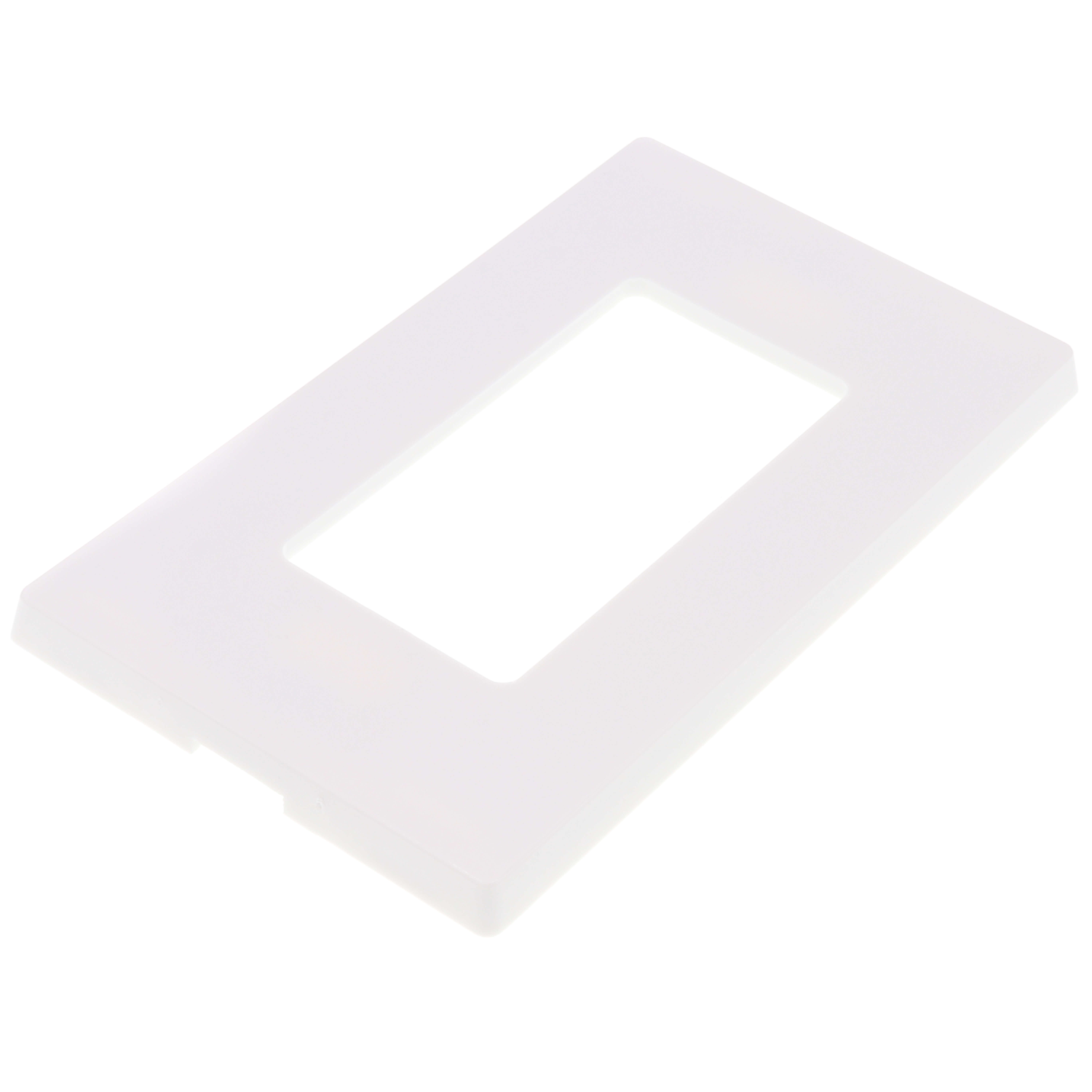Leviton 80301-SW 20 Pack 1-Gang Decora Plus Wallplate Screwless Snap-On Mount White