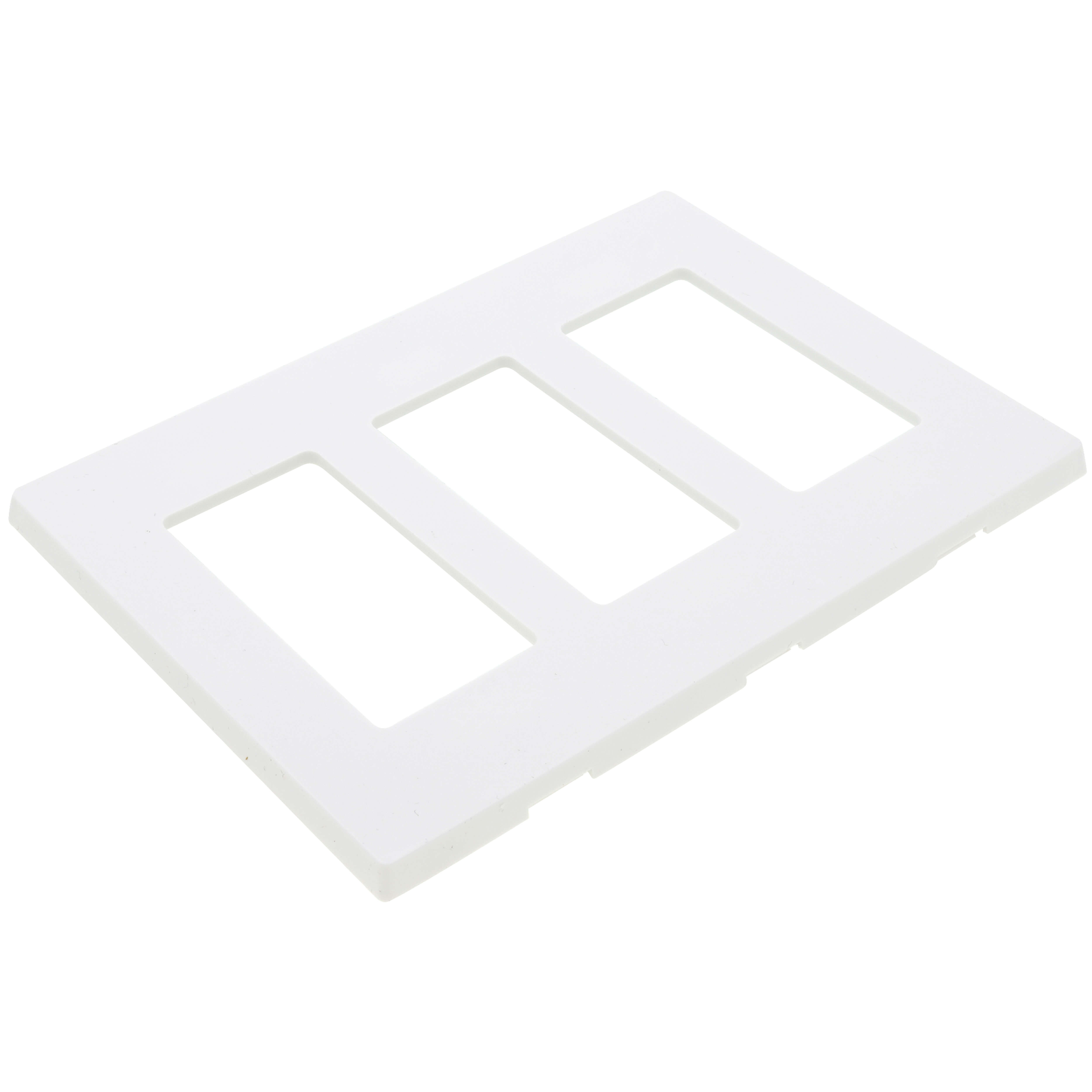 Leviton 80301-SW 1-Gang Decora Plus Wallplate – Screwless Snap-On Mount, 6-Pack, White