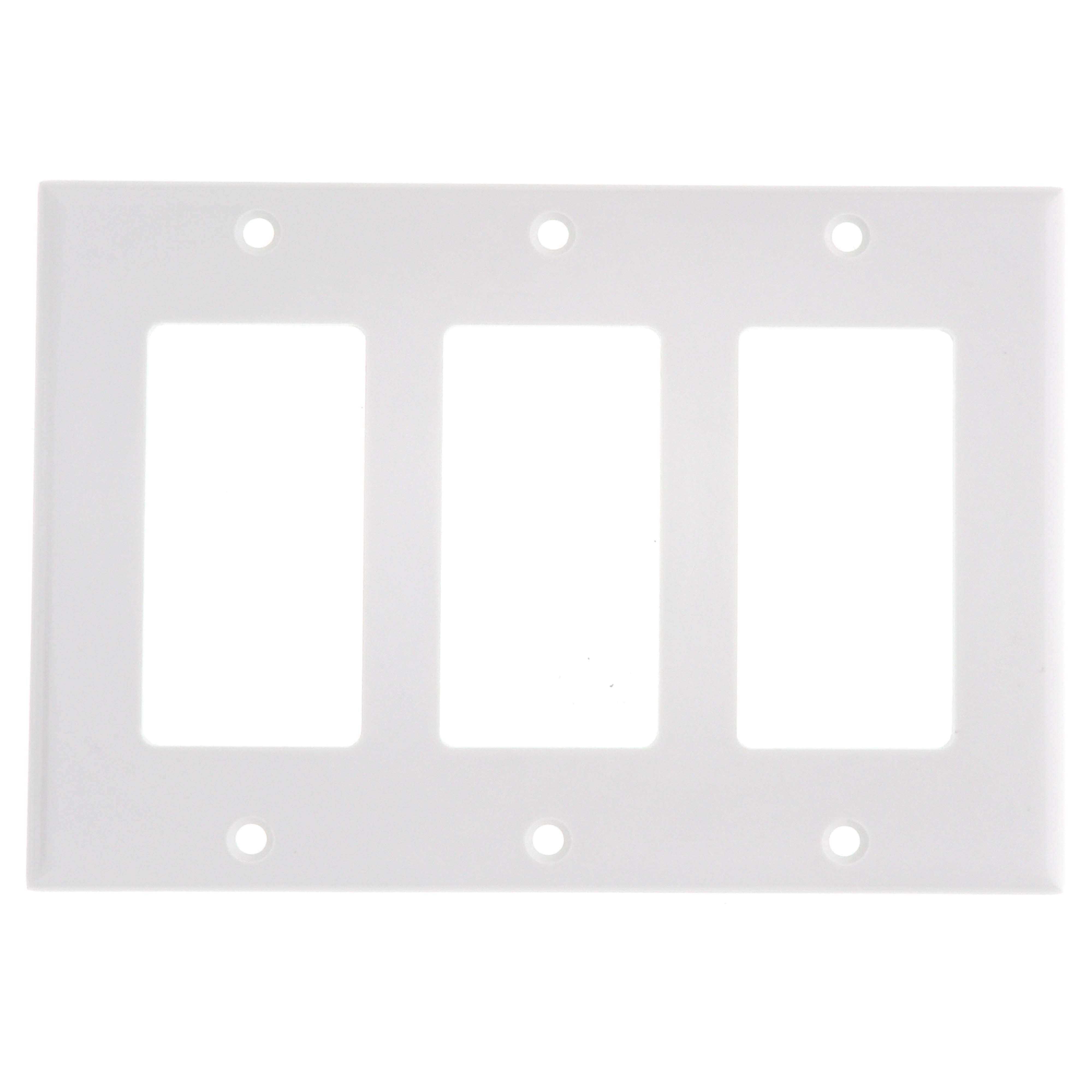 80409-W - Leviton 80409-W - 2-Gang Decora Electrical Wall Plate