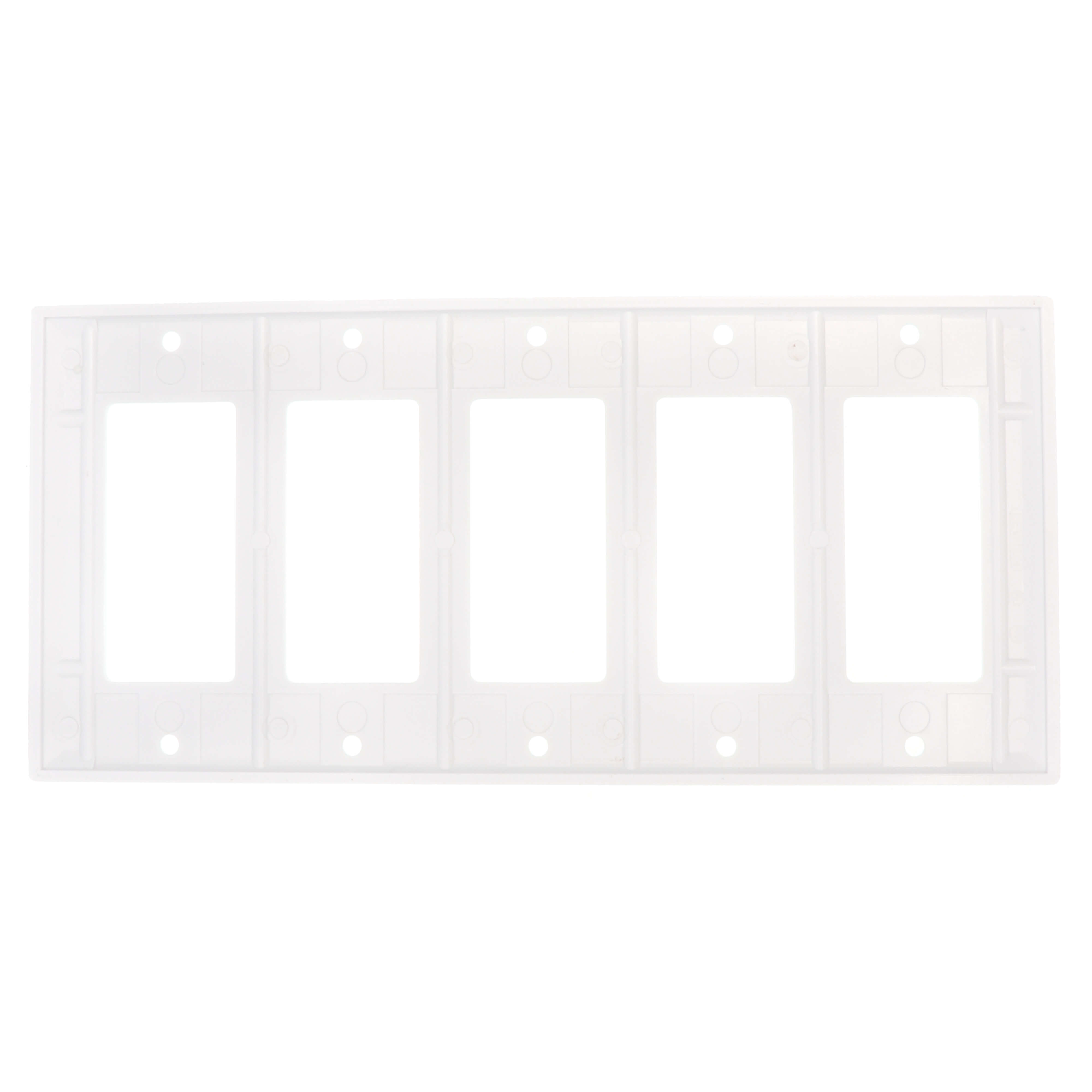 Leviton 80409-W 2-Gang Decora Wall Plates – Standard Size, White (10-Pack)