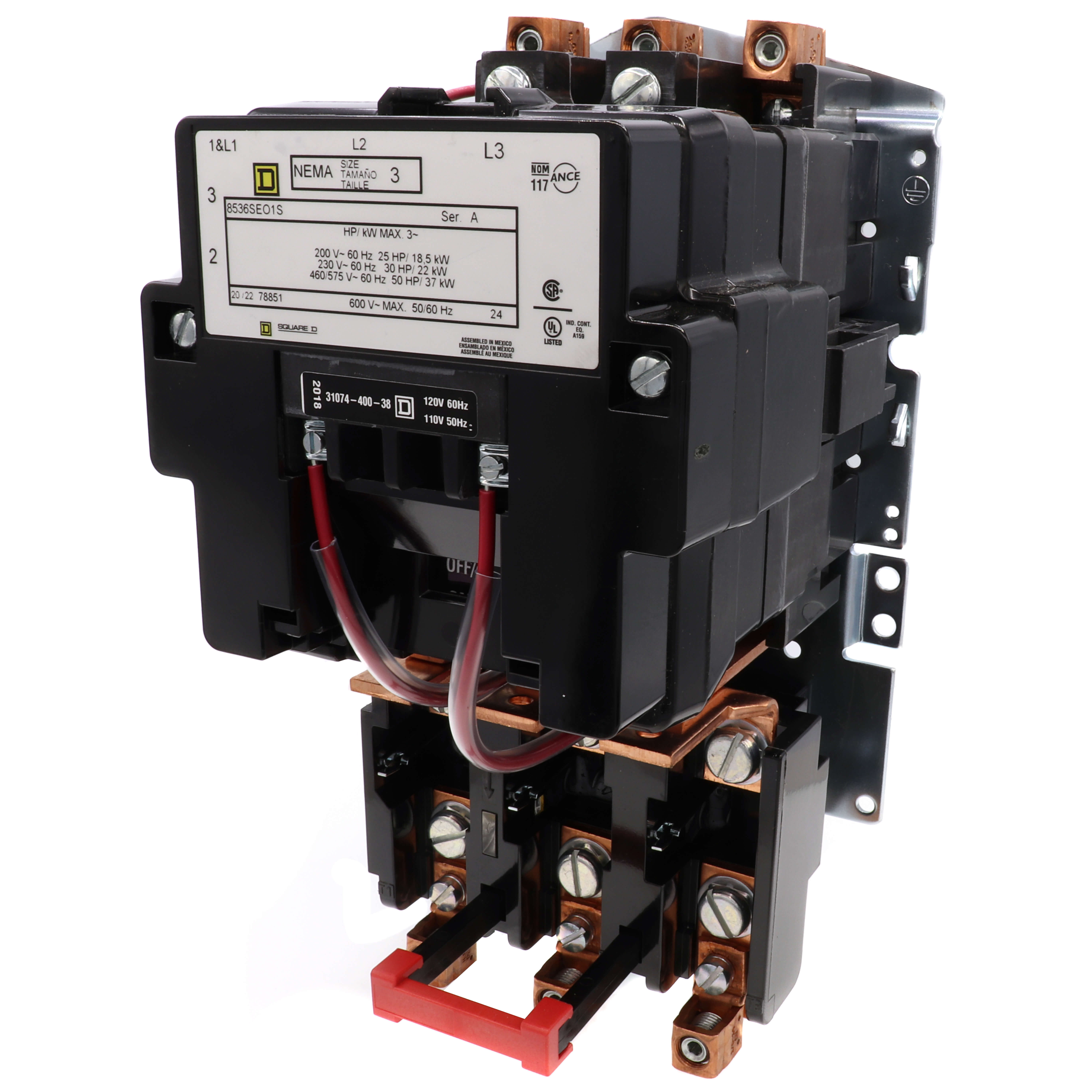 8536SEO1V02S - Square D 8536SEO1V02S - 3-Pole Open Starter, 3