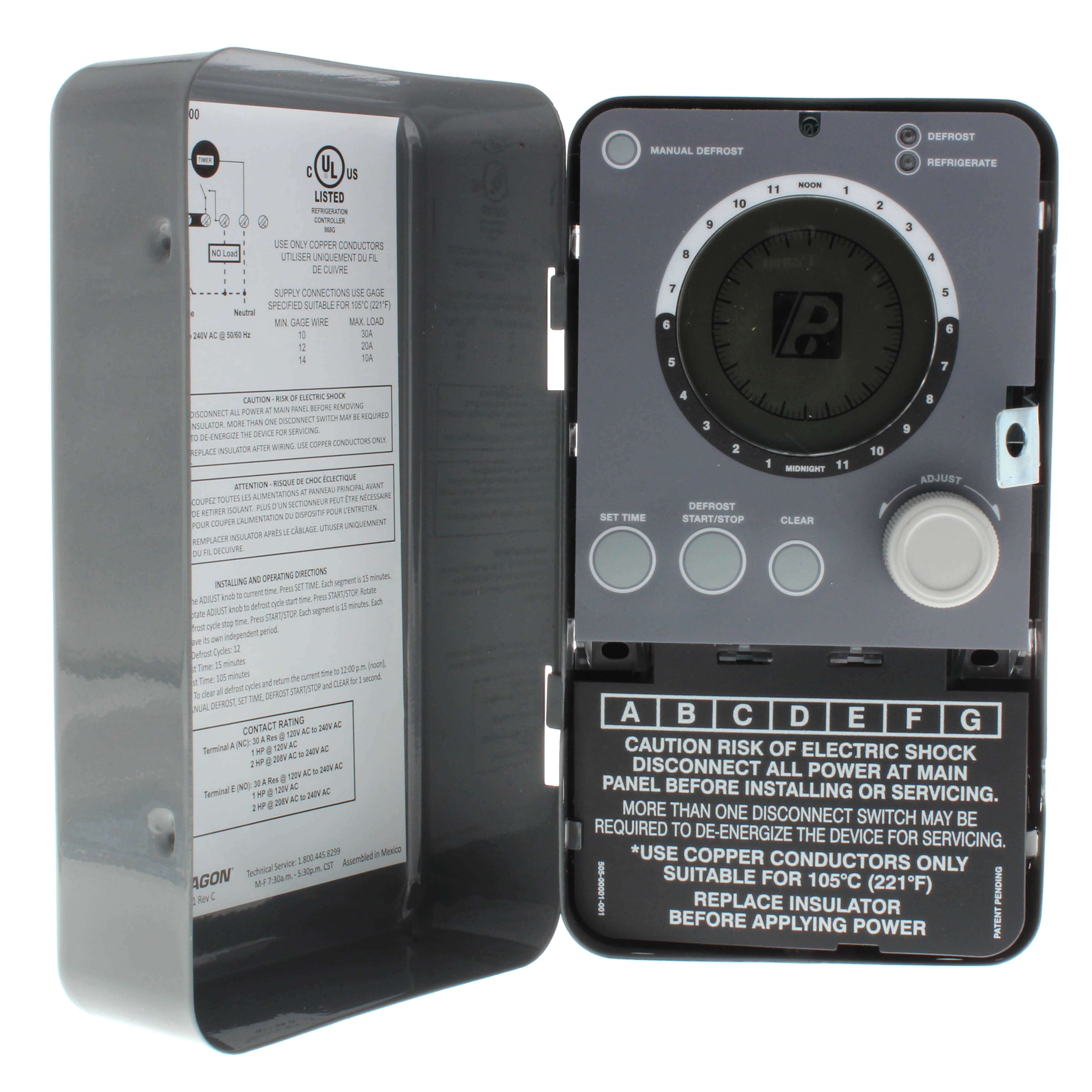 9045-00 - Paragon 9045-00 - 120/208-240V Defrost Timer w/ Metal