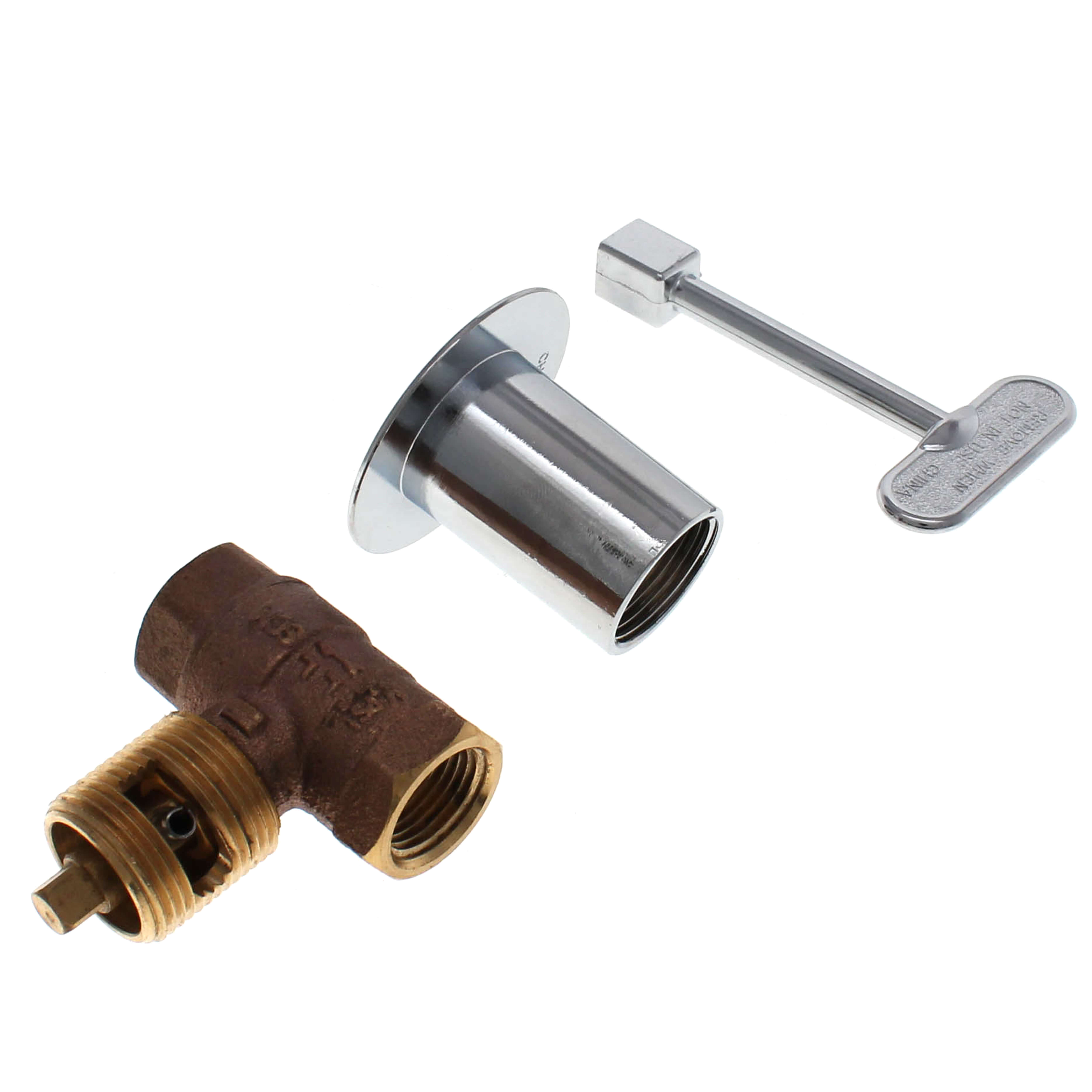 Midwest Hearth Kit Valvola A Chiave Per Braciere A Gas – 7,6 Cm, NPT 3/4", Ottone, Nero Opaco