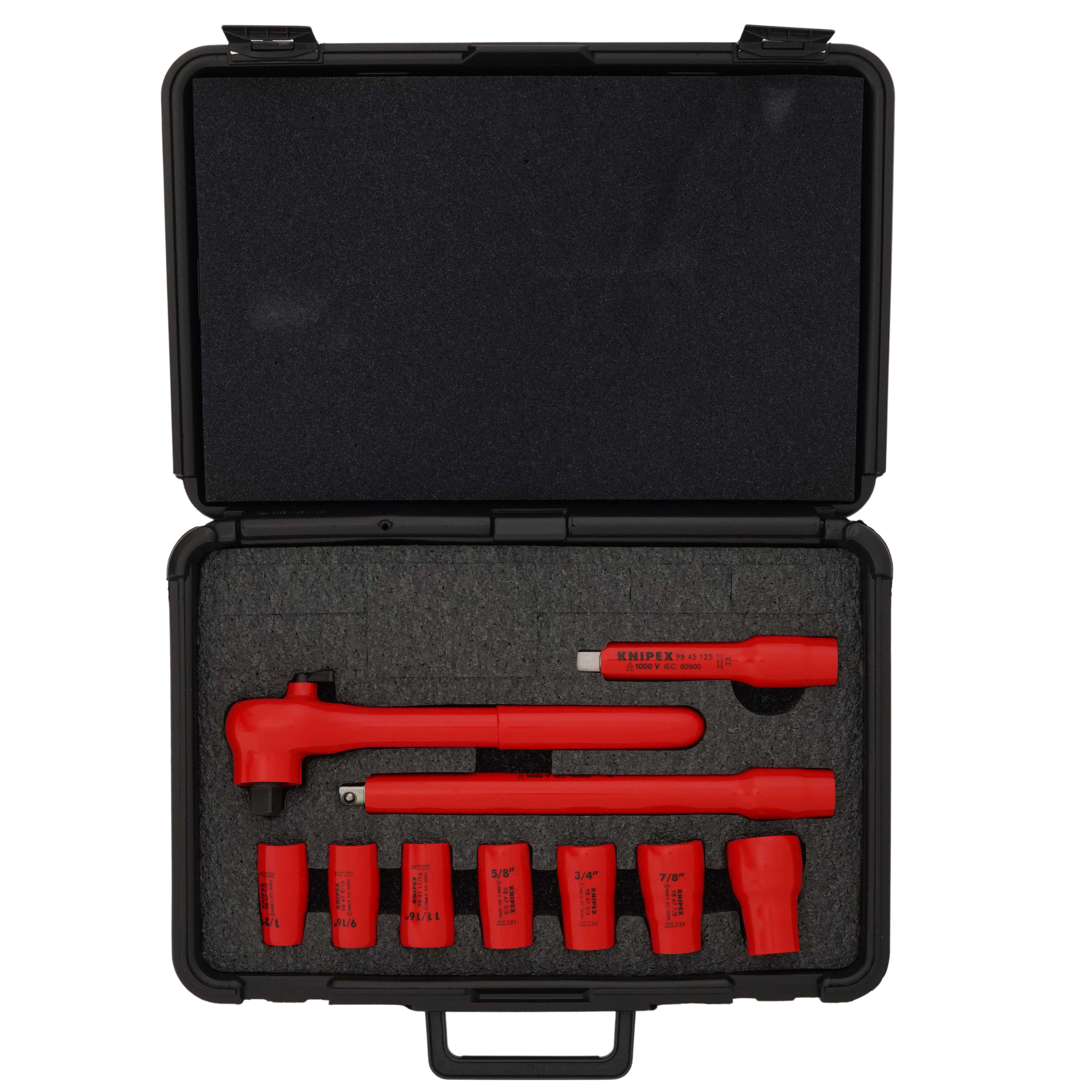98-99-11-S5 - Knipex 98-99-11-S5 - 10-Piece Insulated Socket Set
