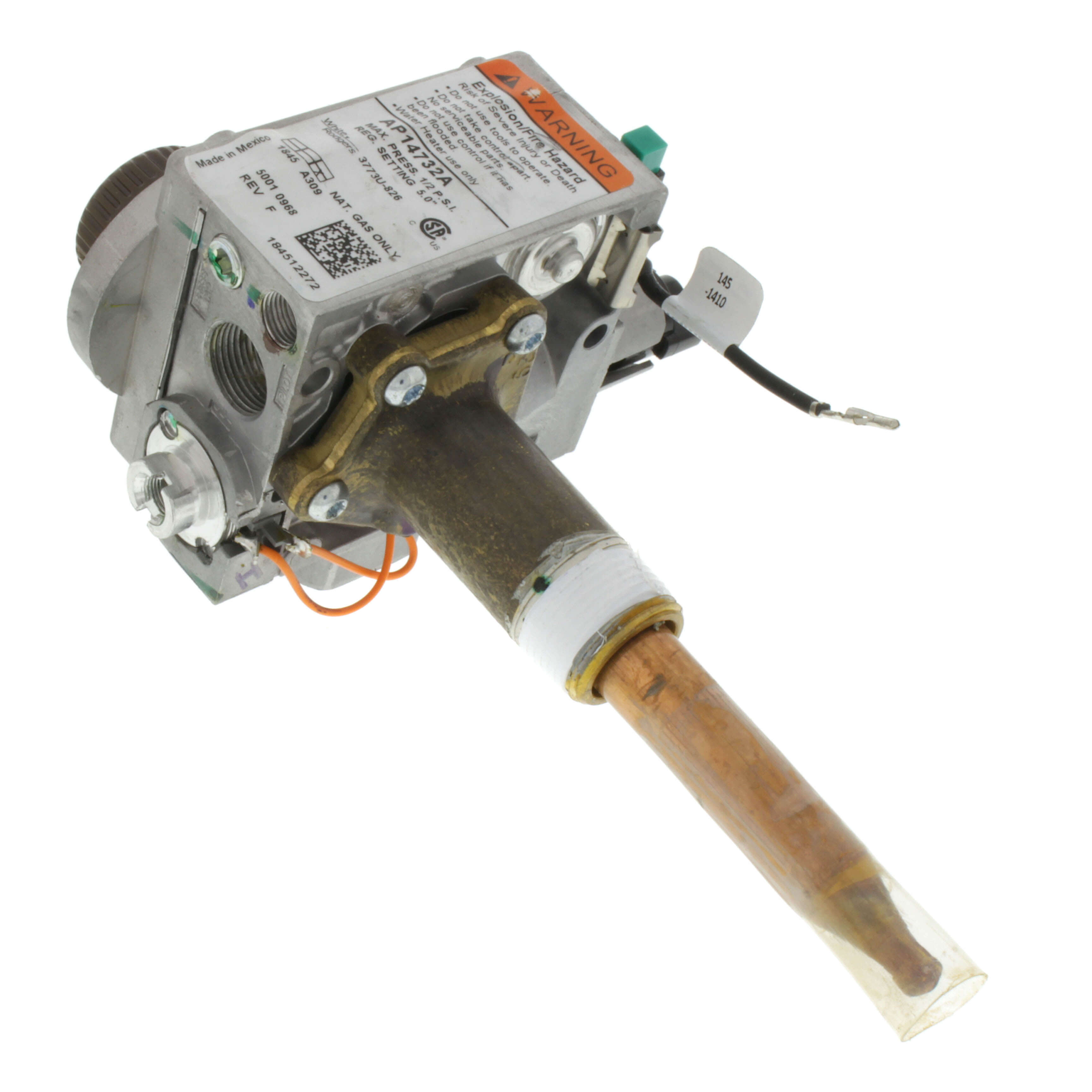 AP14732A - Rheem AP14732A - Natural Gas Control Thermostat (Resettable ECO)