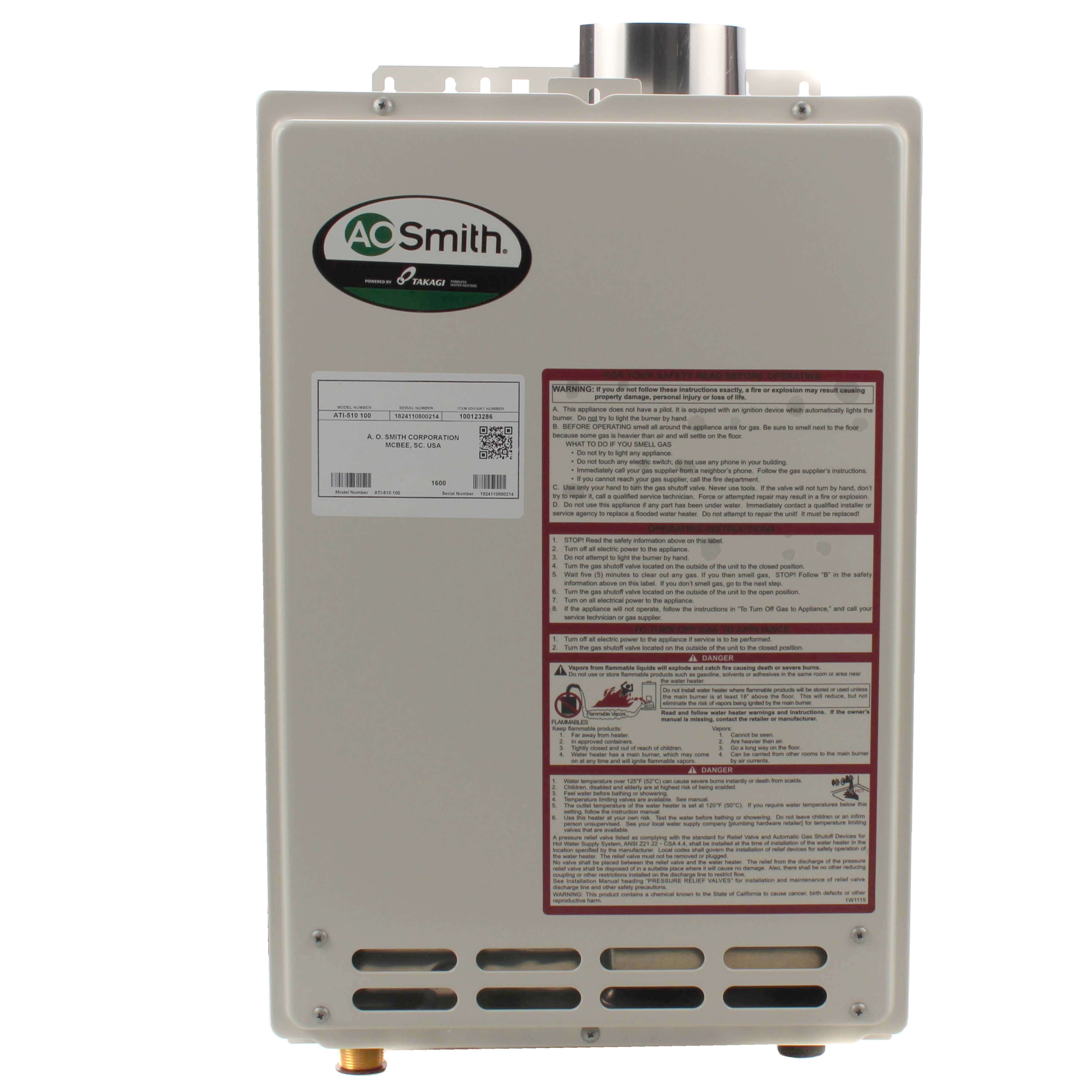 ATI-510-N - AO Smith ATI-510-N - ATI 510 Tankless Water Heater (Natural Gas)